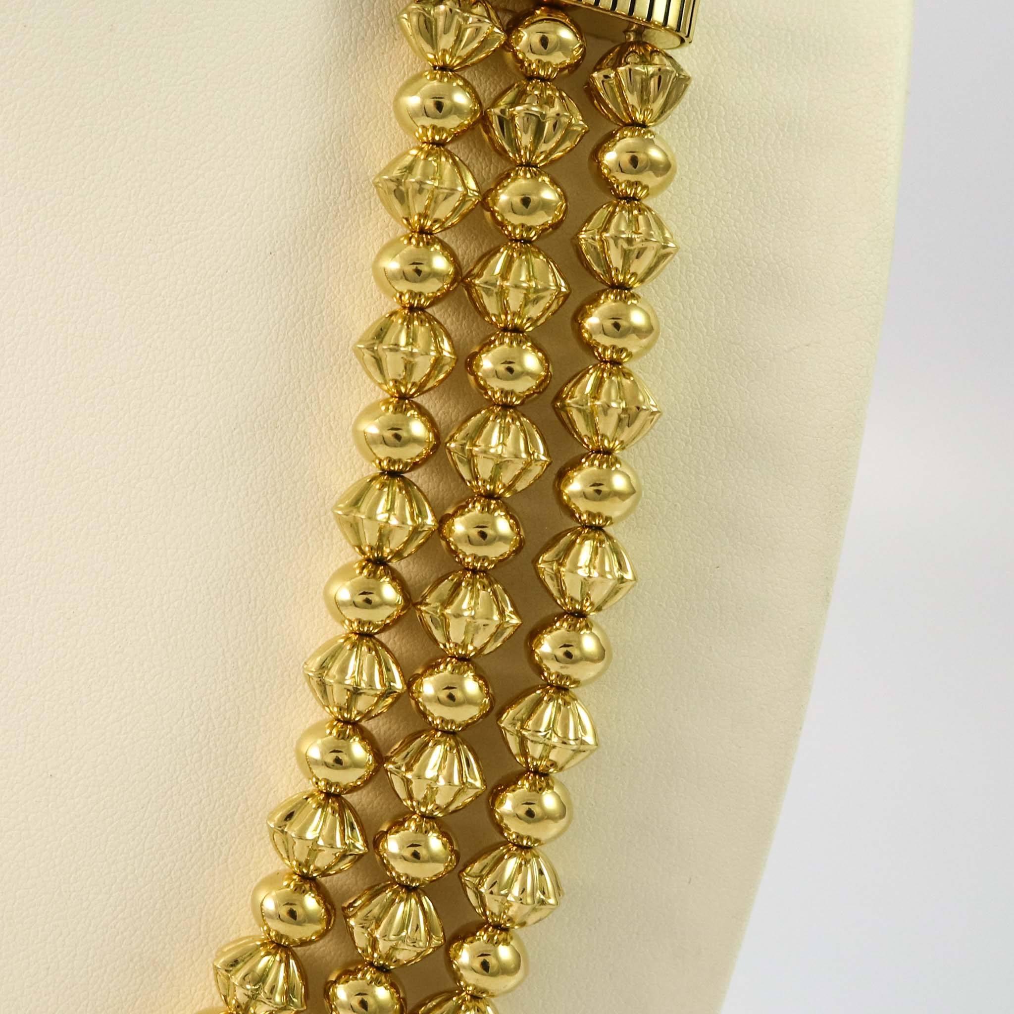 Award-Winning 18k Gold Bead Necklace - Image 5