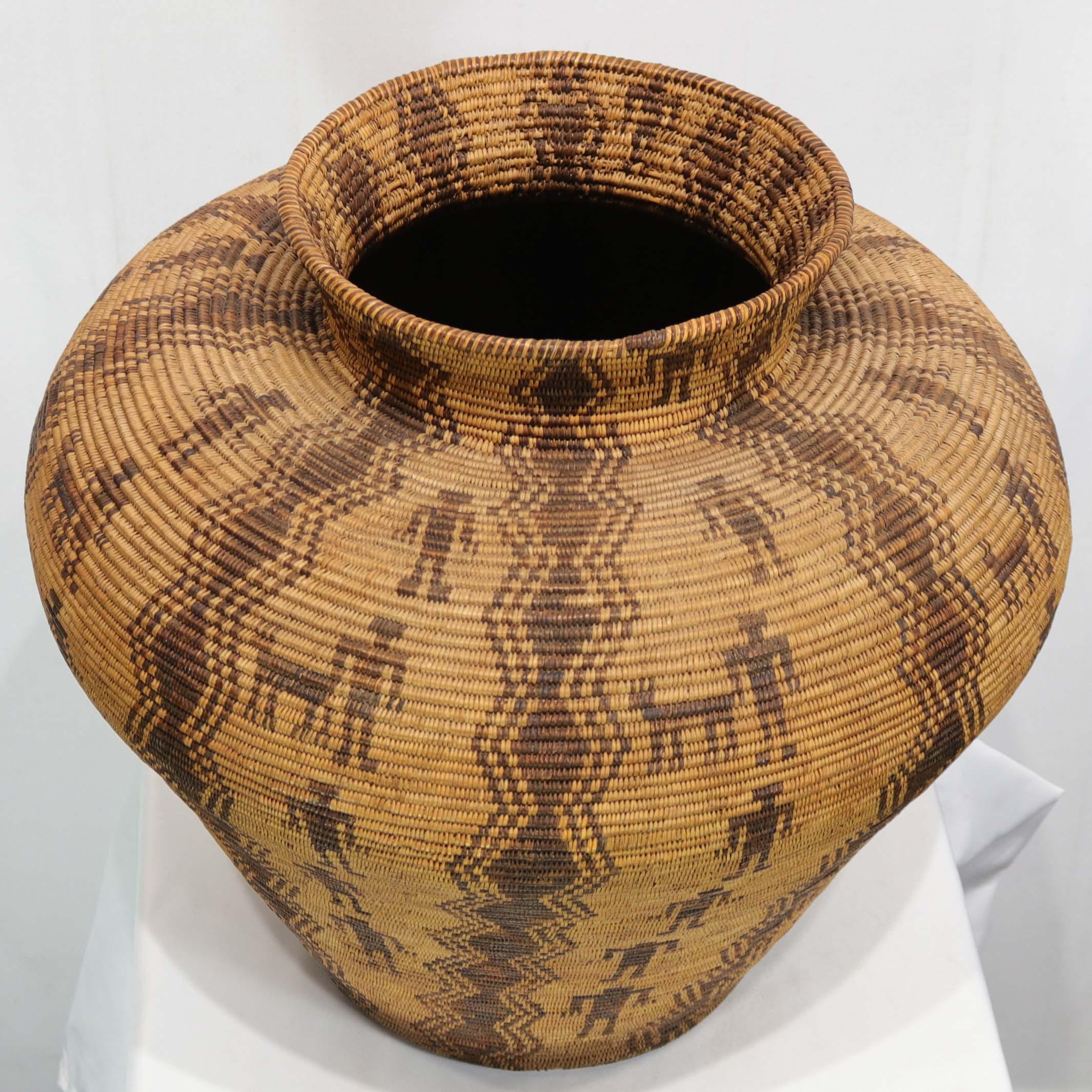 1910 Figured Apache Olla - Image 2