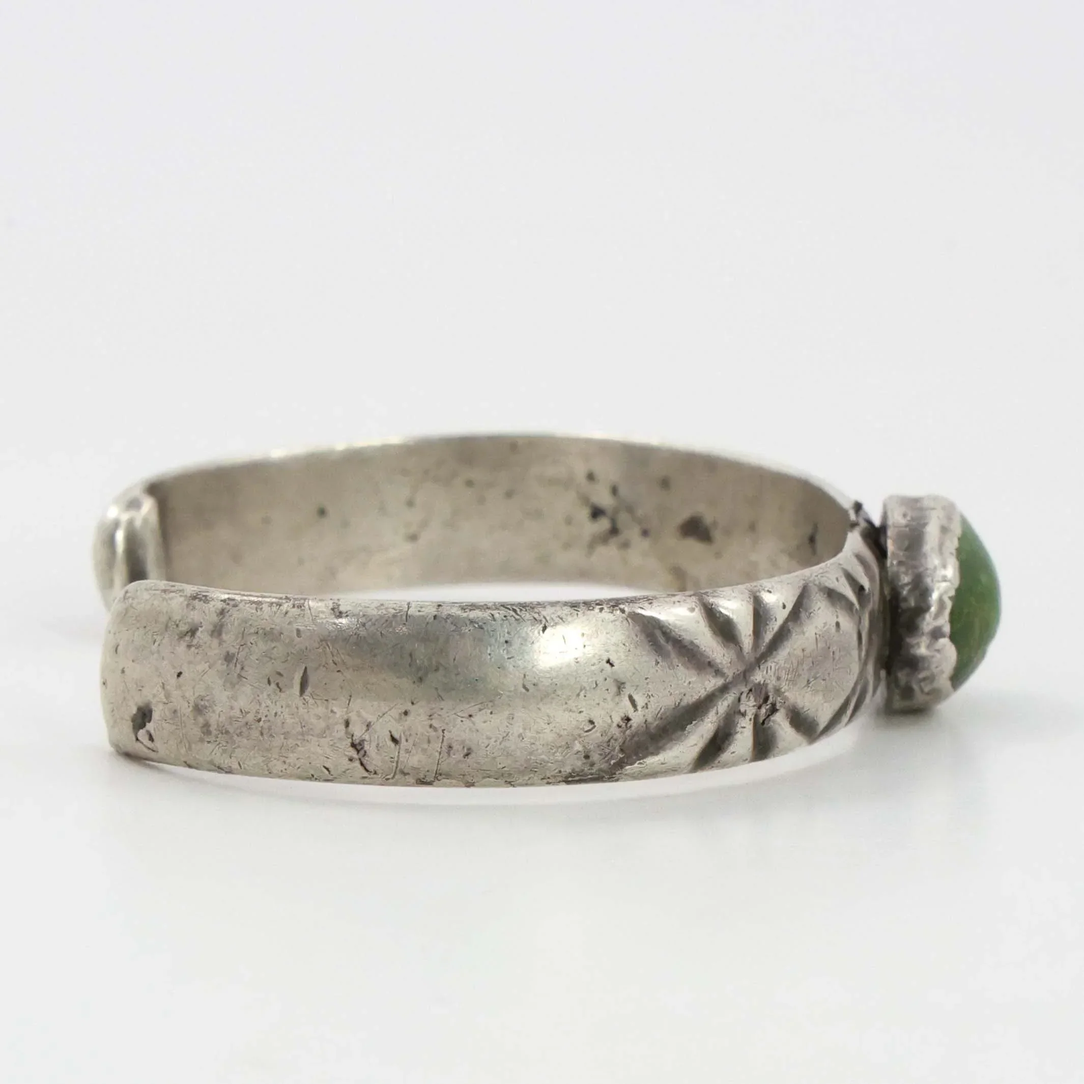 1920s Cerrillos Turquoise Cuff - Image 3