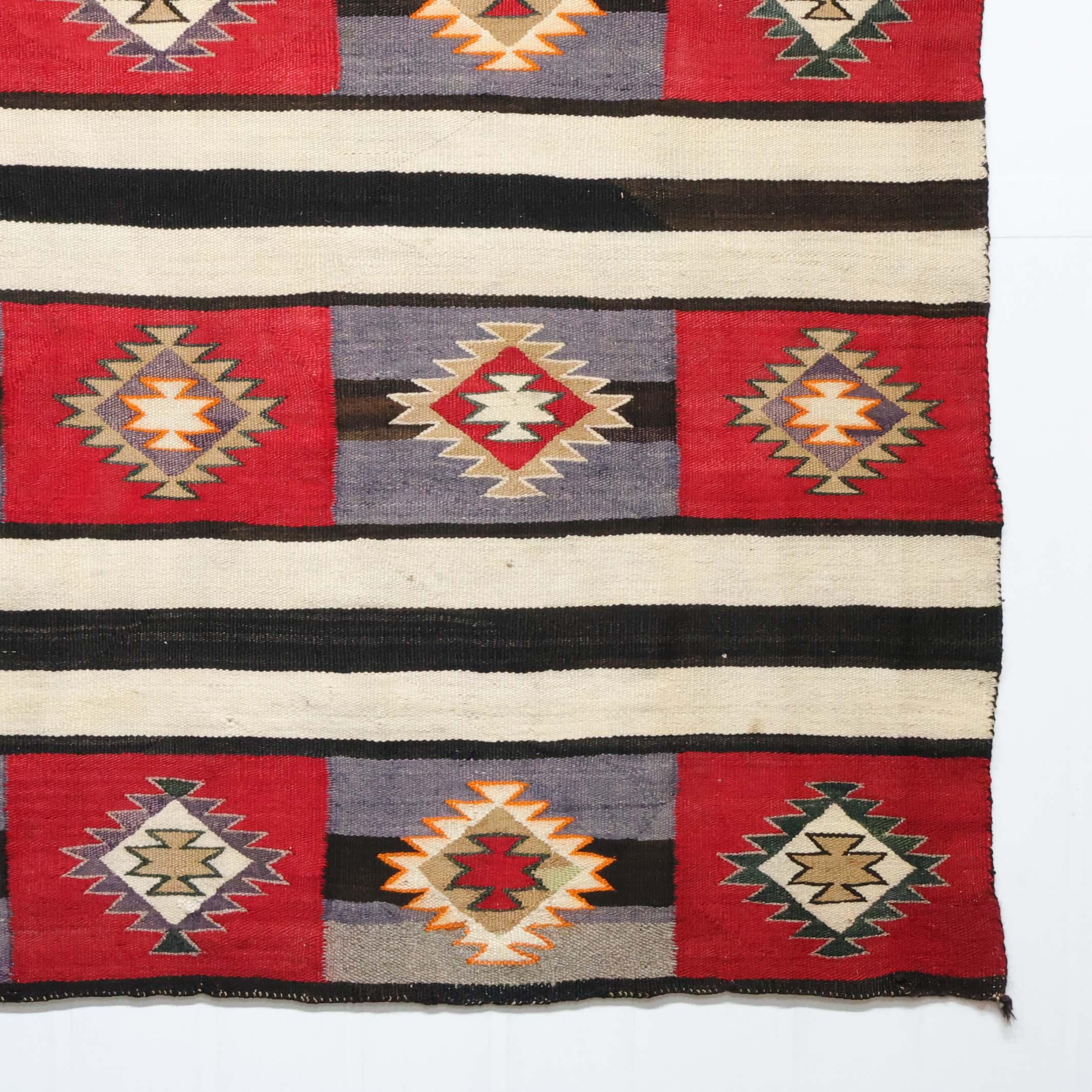 1930s Red Mesa Chief Blanket - Image 4
