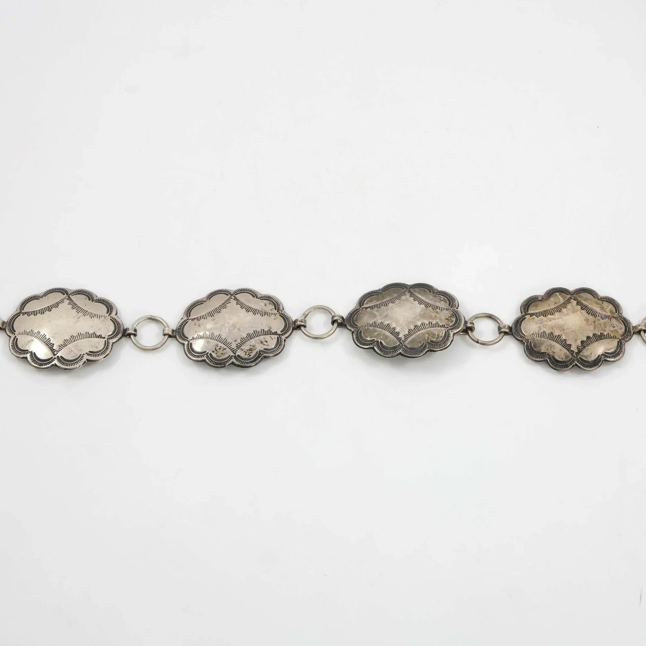 1930s Silver Concho Belt - Image 3