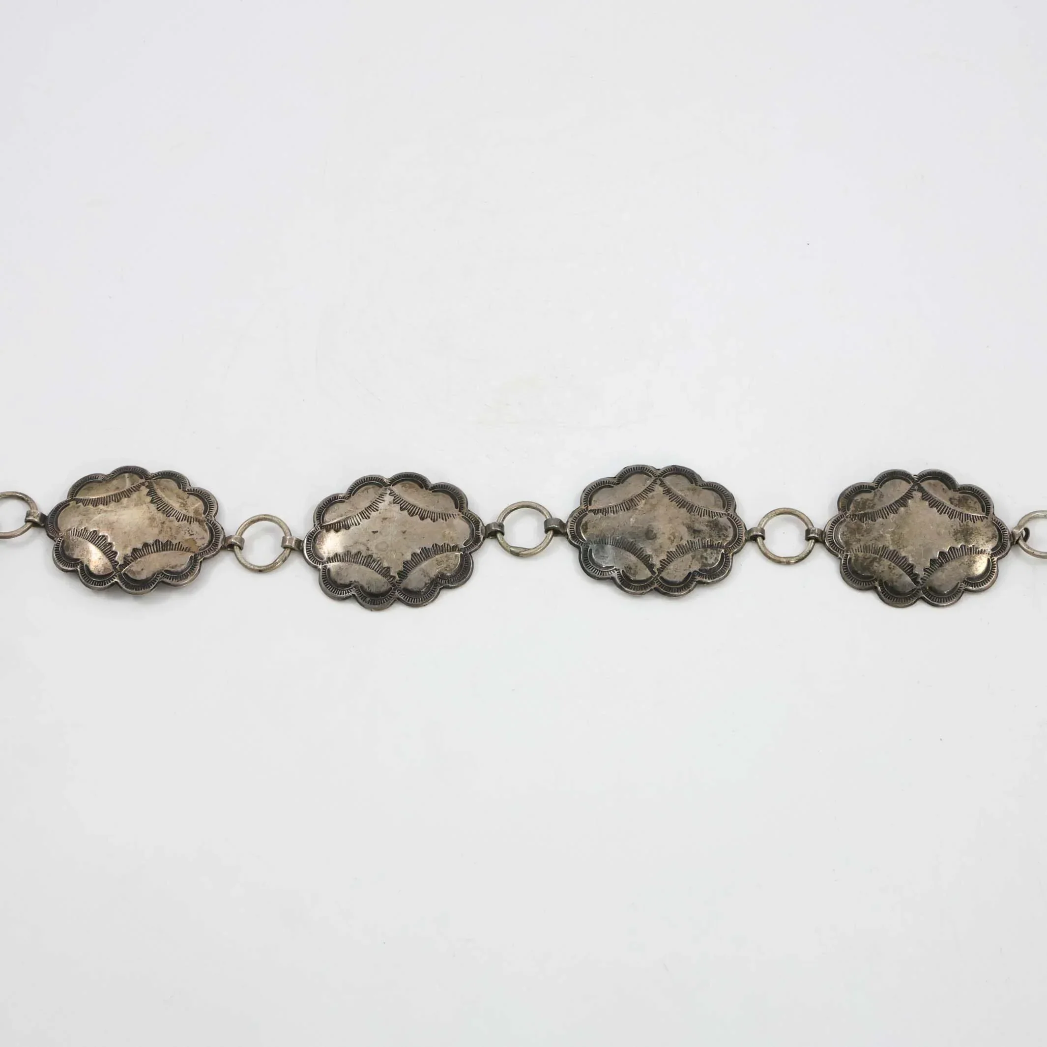 1930s Silver Concho Belt - Image 4