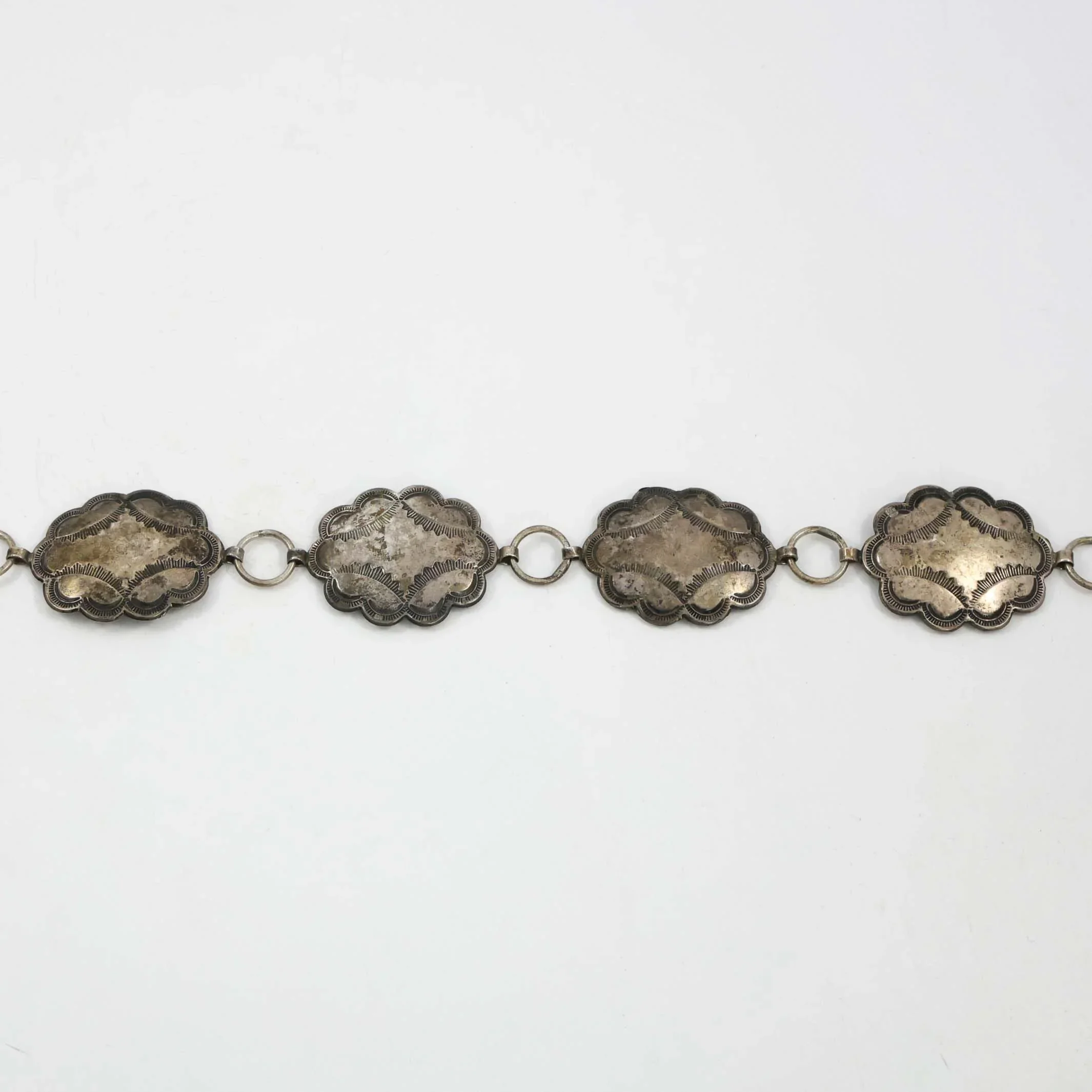 1930s Silver Concho Belt - Image 5