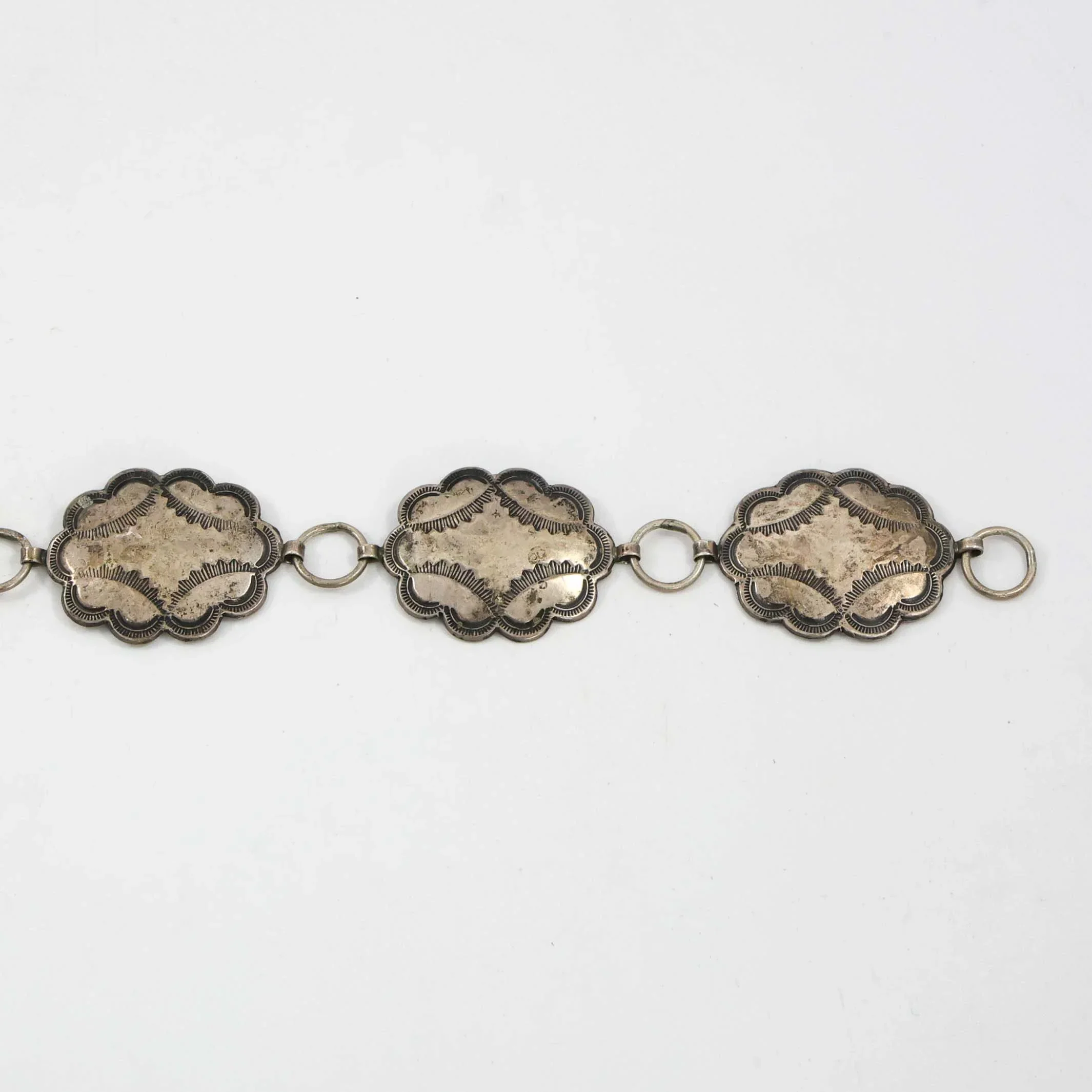1930s Silver Concho Belt - Image 6