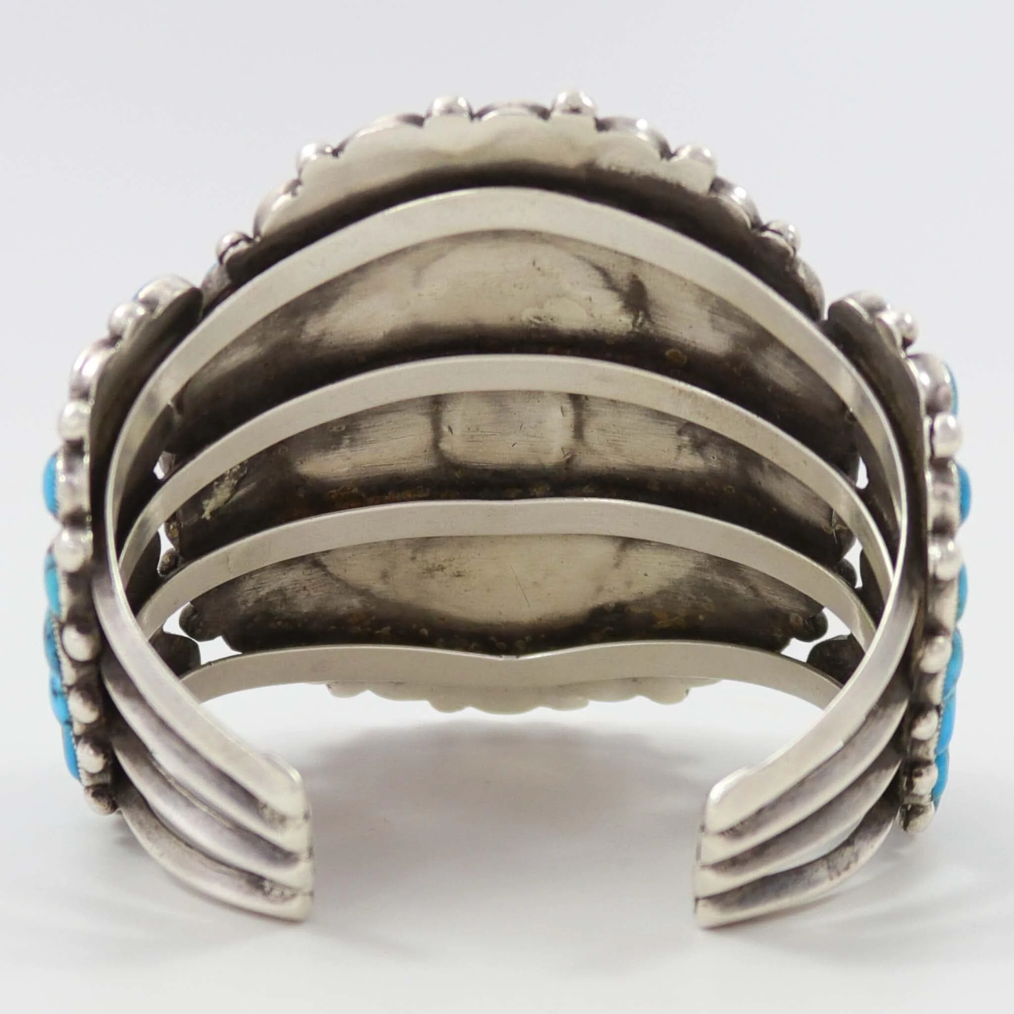 1930s Turquoise Cuff - Image 5