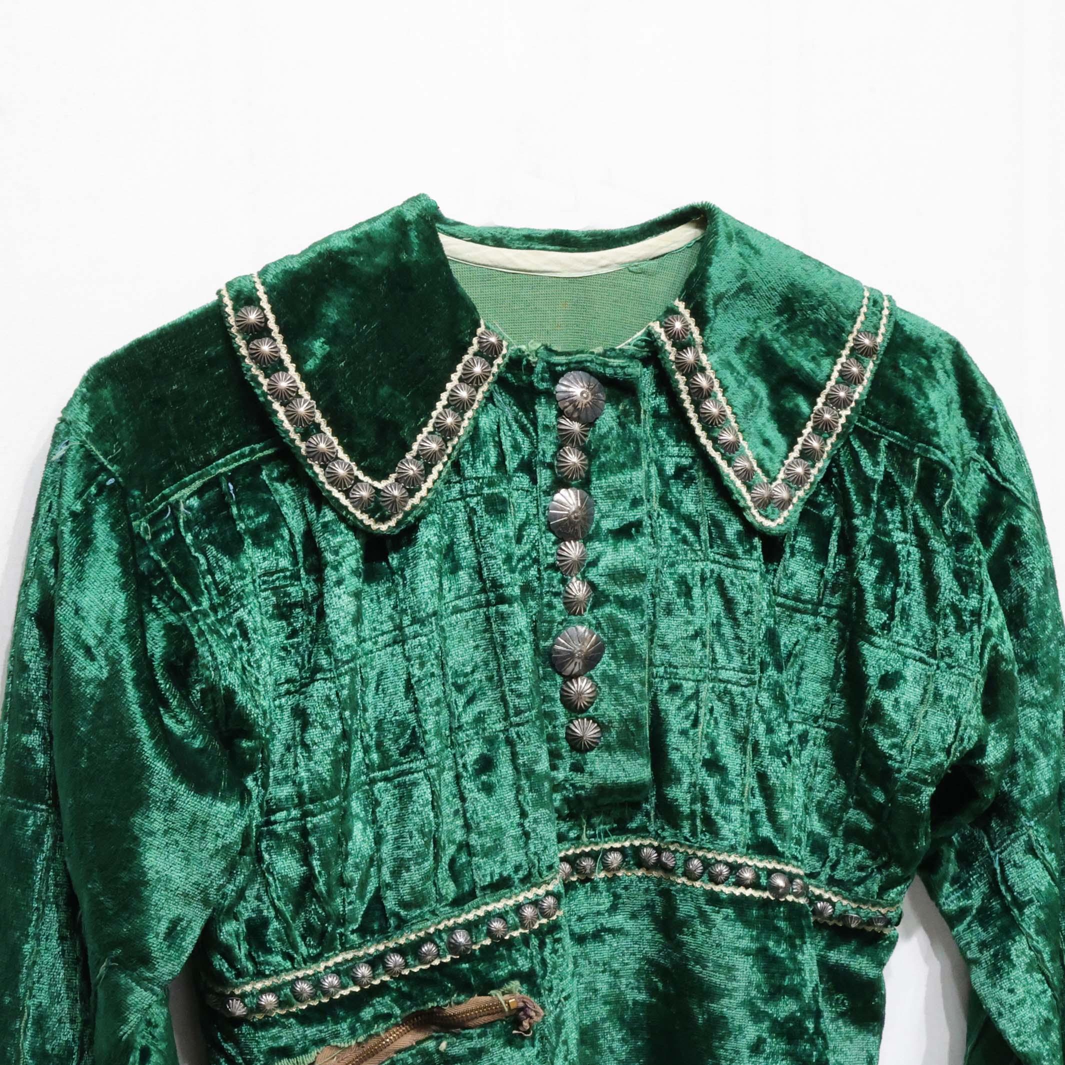 1930s Velvet Blouse - Image 2