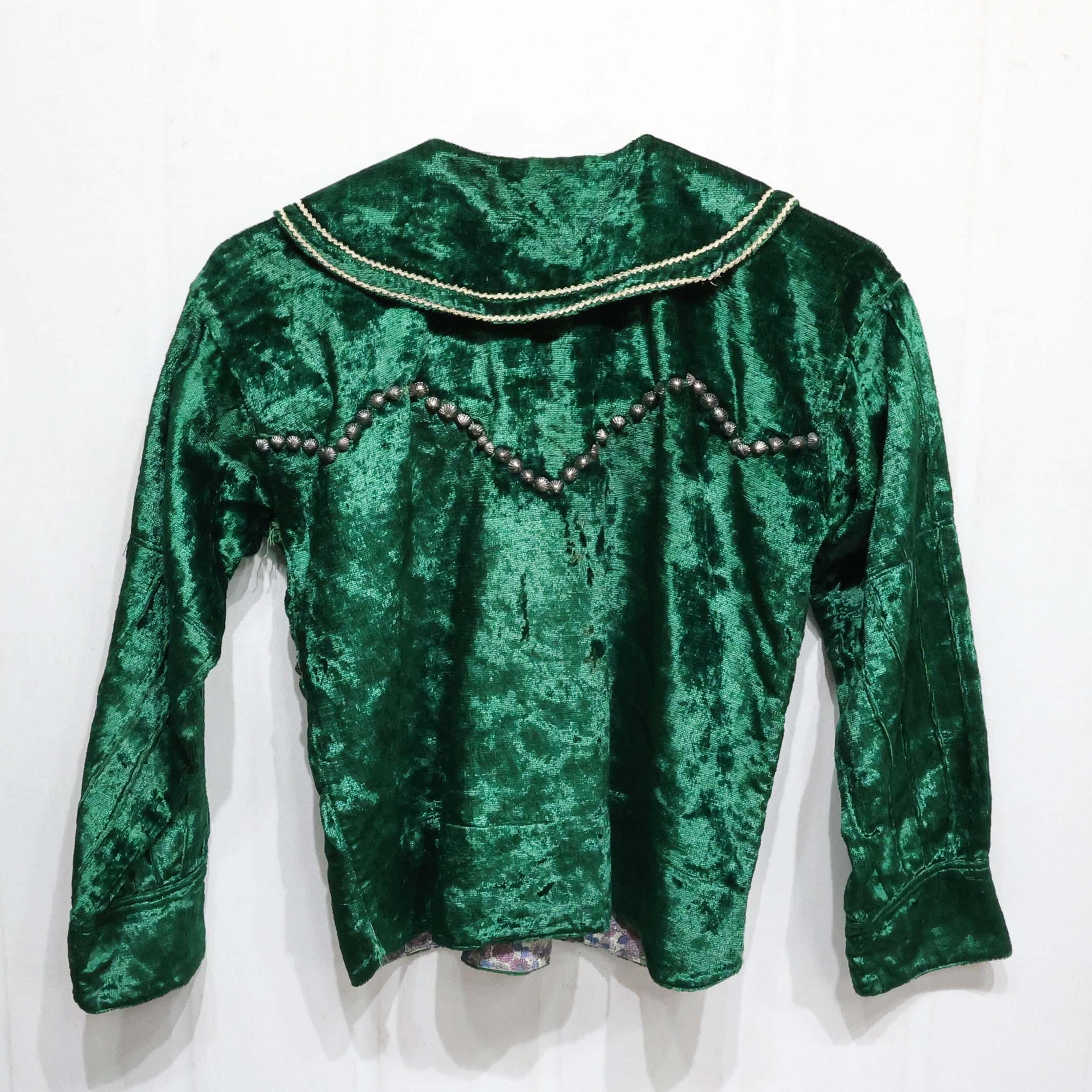 1930s Velvet Blouse - Image 3