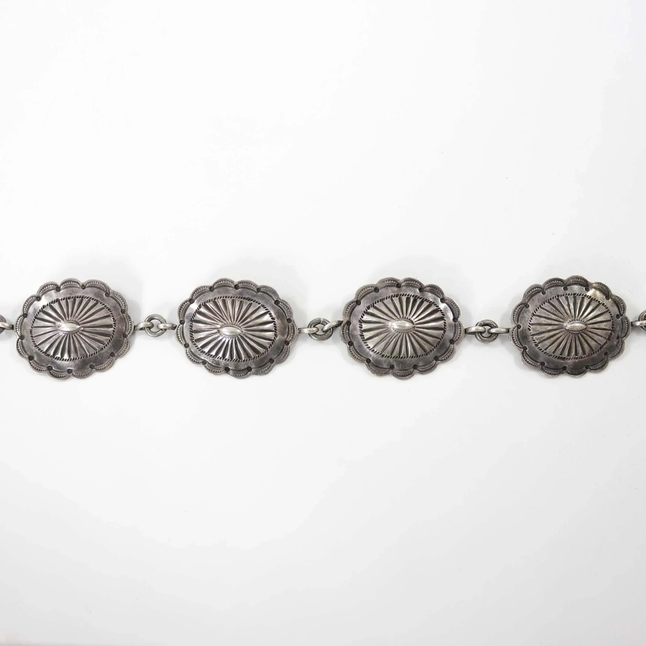 1940s Silver Concho Belt - Image 3