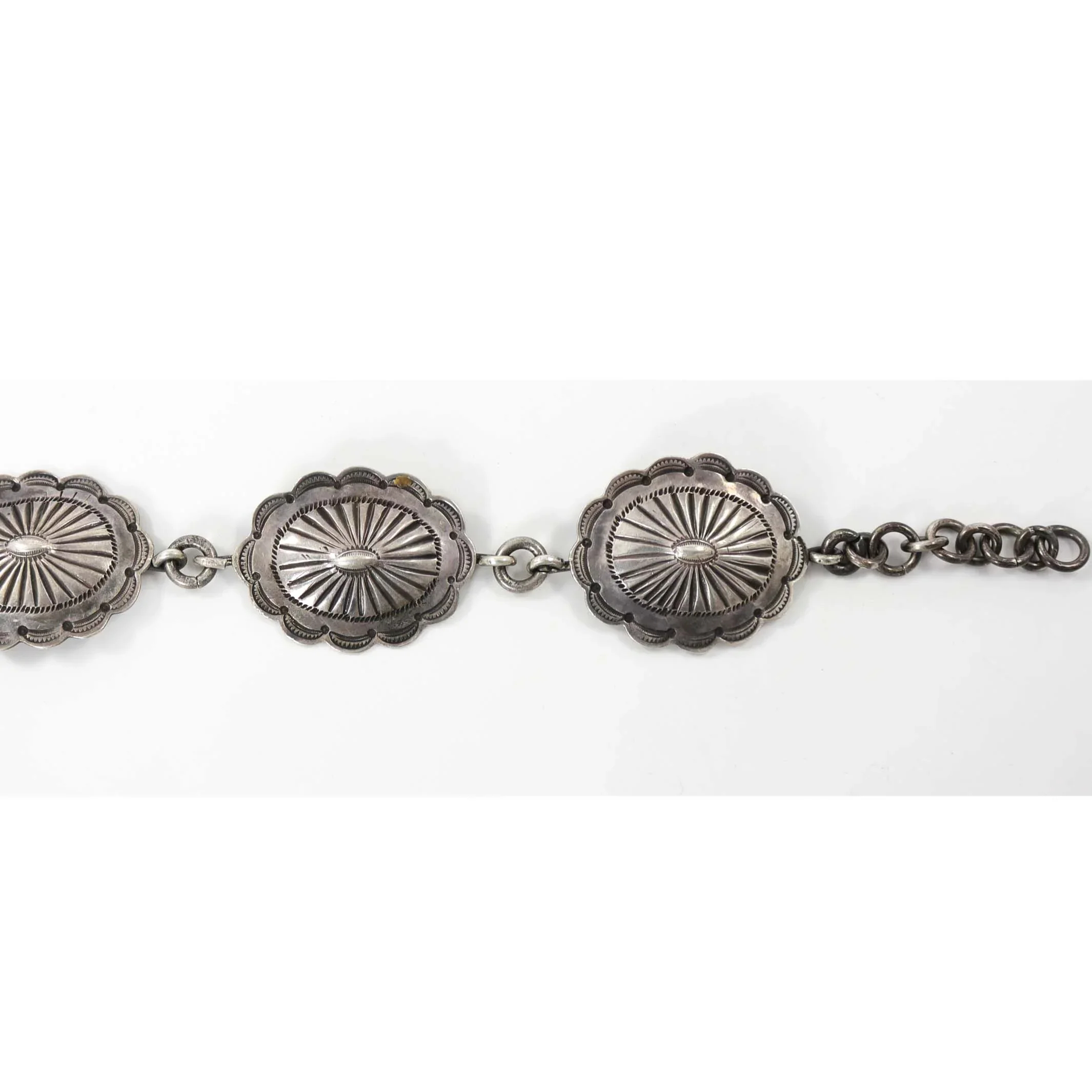 1940s Silver Concho Belt - Image 4