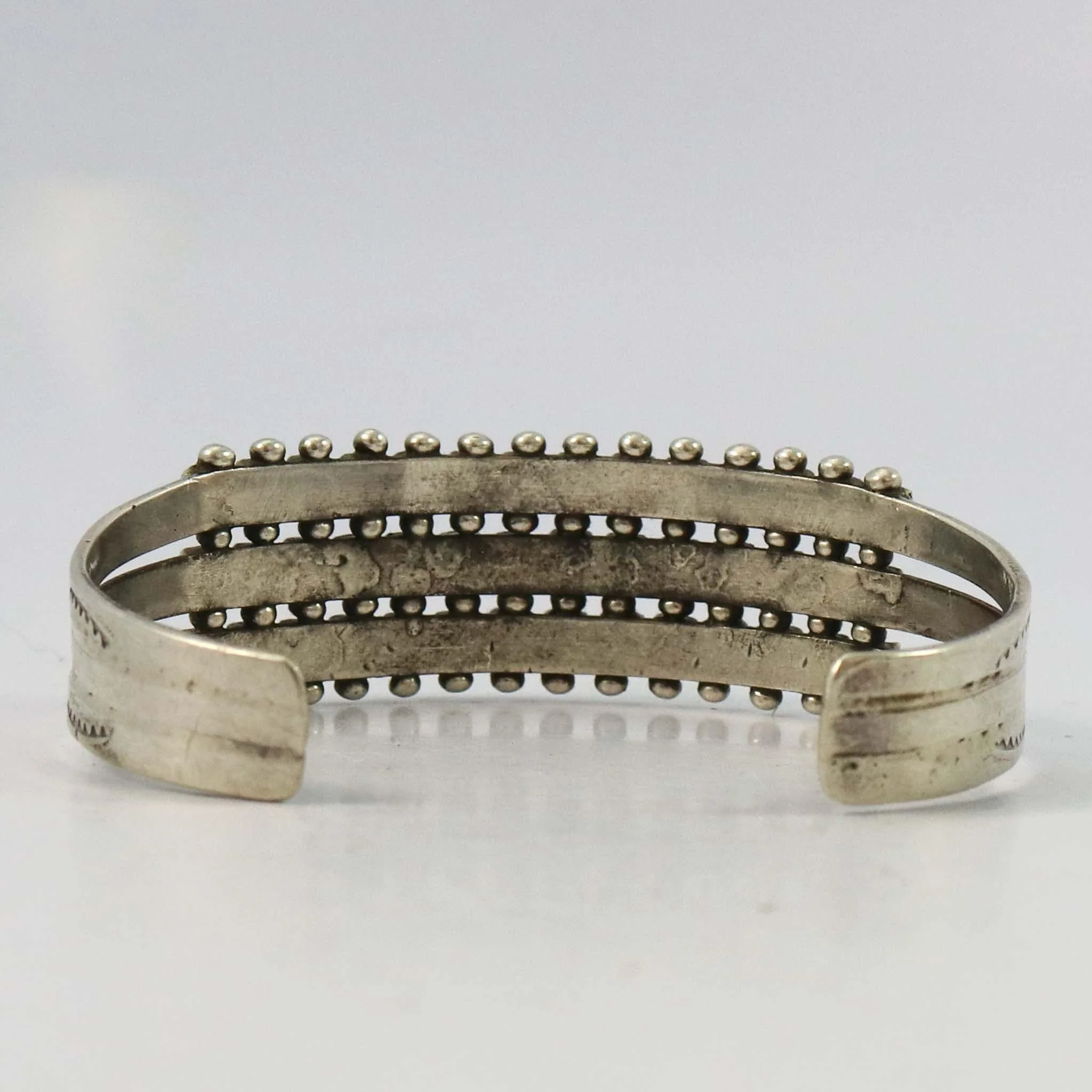 1940s Turquoise Row Cuff - Image 5