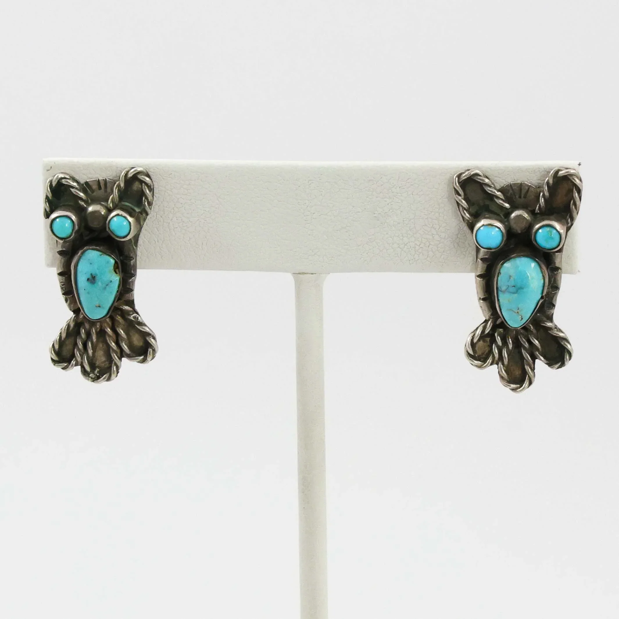 1950s Owl Clip Earrings