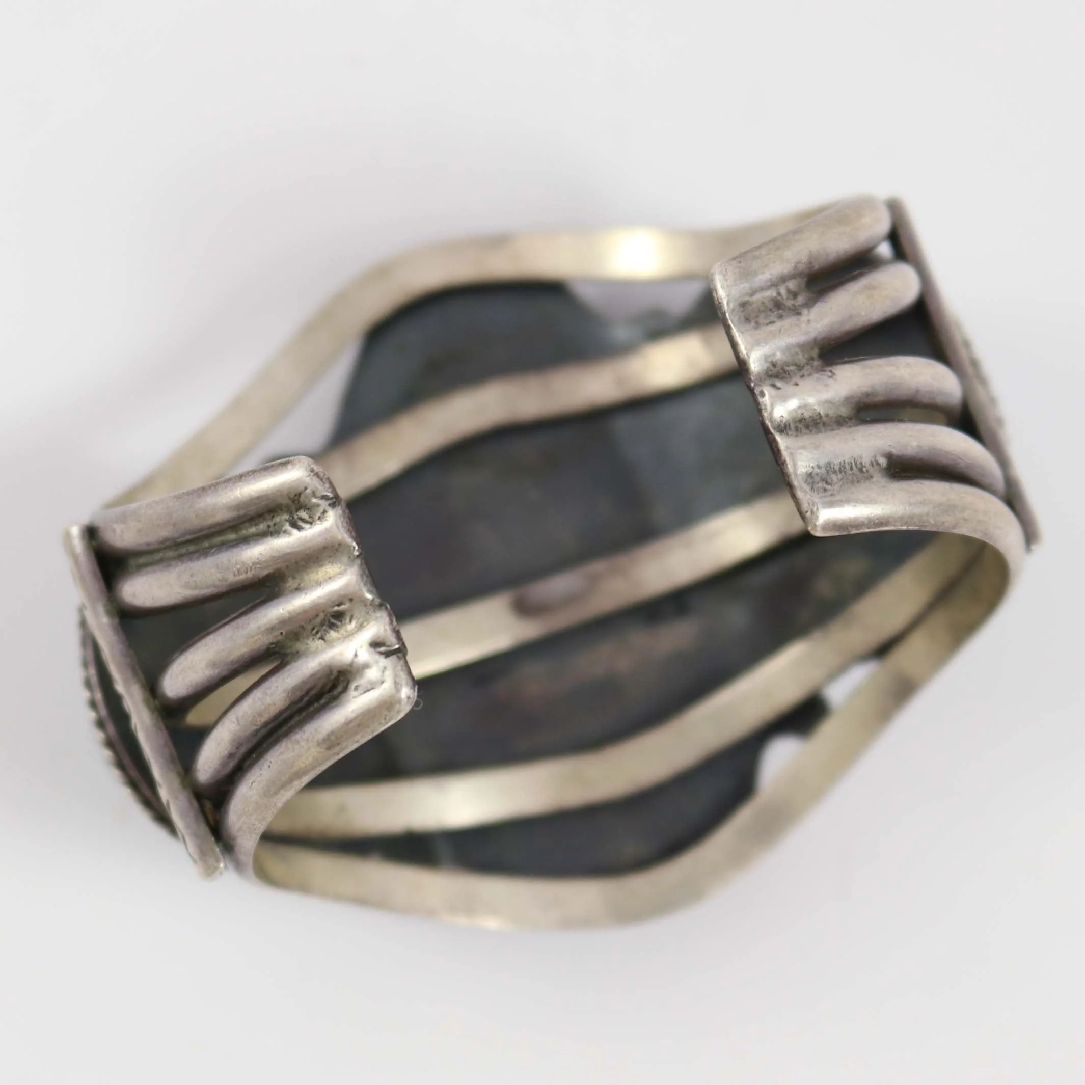 1960s Lone Mountain Turquoise Cuff - Image 6