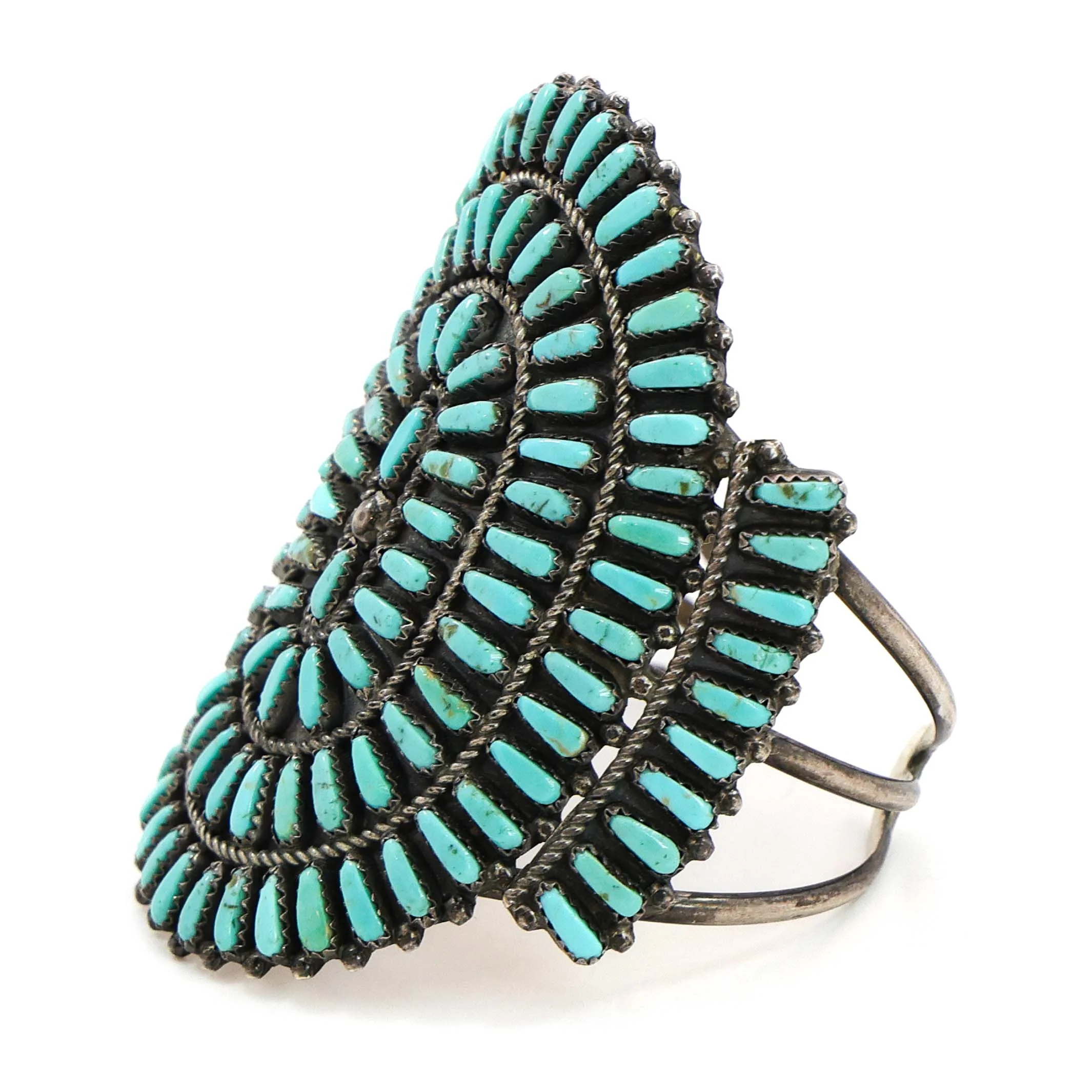 1960s Turquoise Cluster Cuff - Image 2