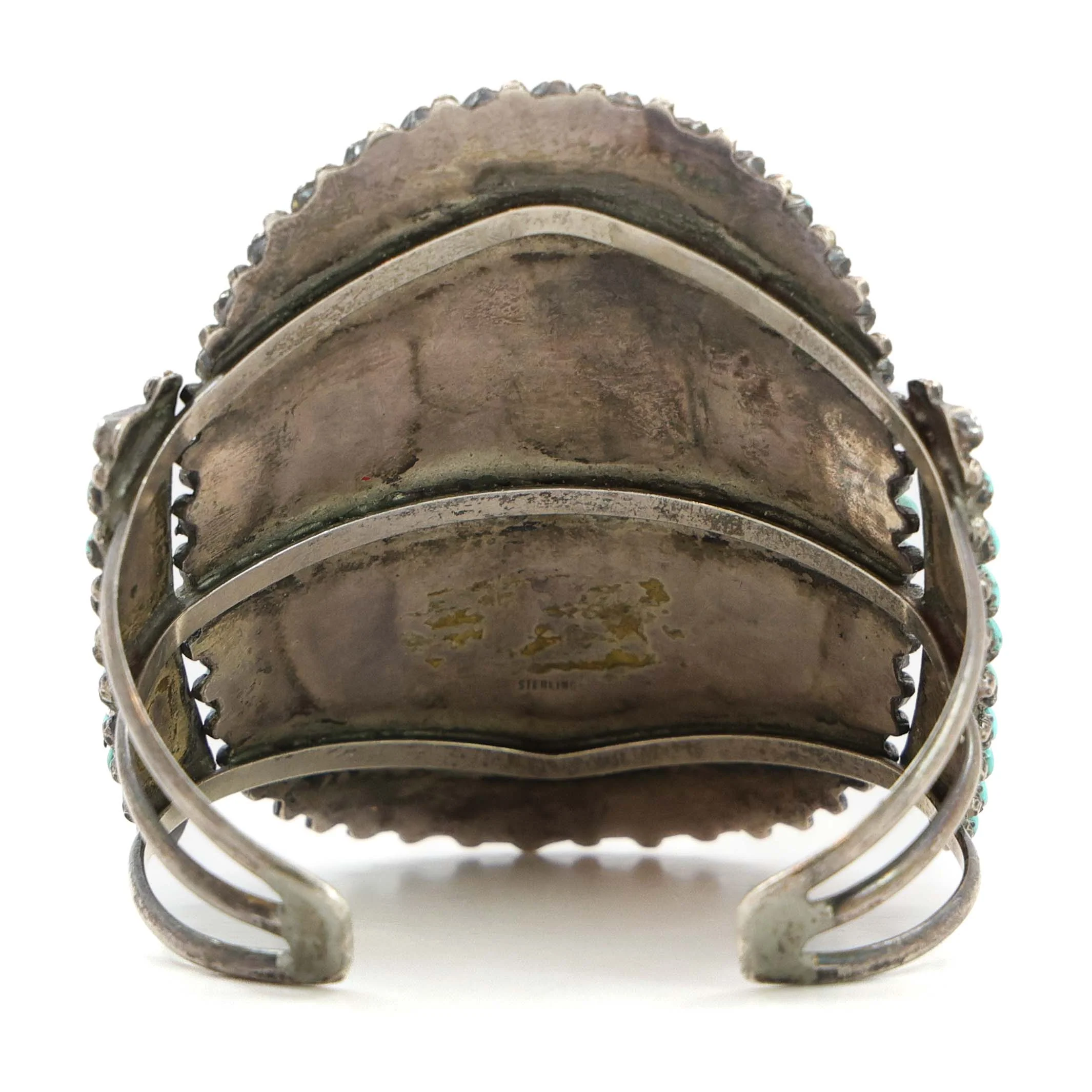 1960s Turquoise Cluster Cuff - Image 4