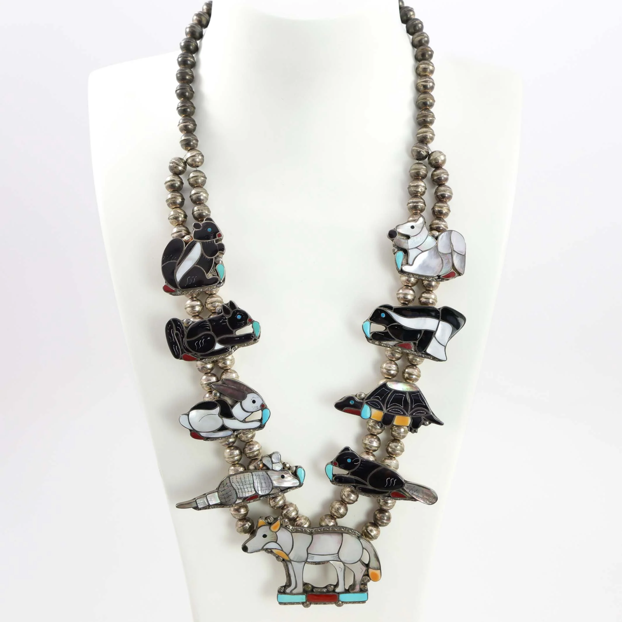 1960s Woodland Animals Necklace
