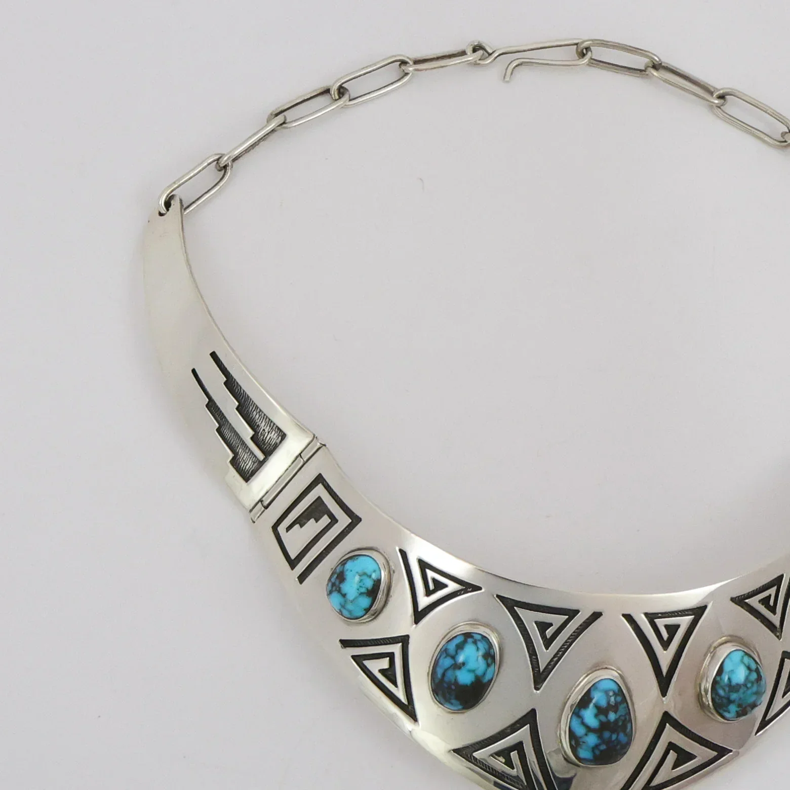 1970s Burnham Turquoise Collar - Image 4
