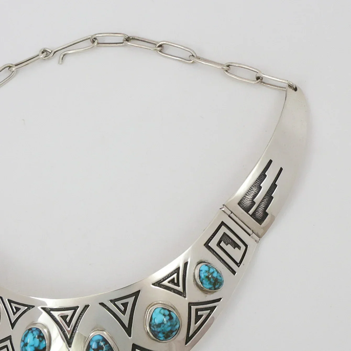 1970s Burnham Turquoise Collar - Image 5