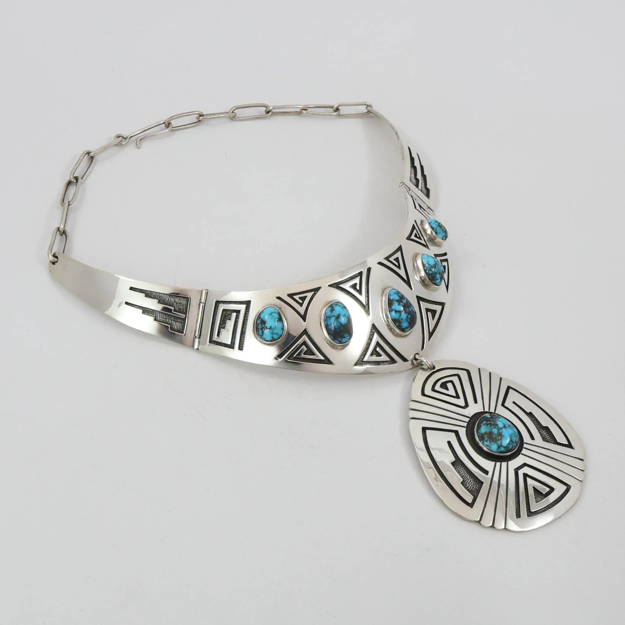 1970s Burnham Turquoise Collar - Image 7