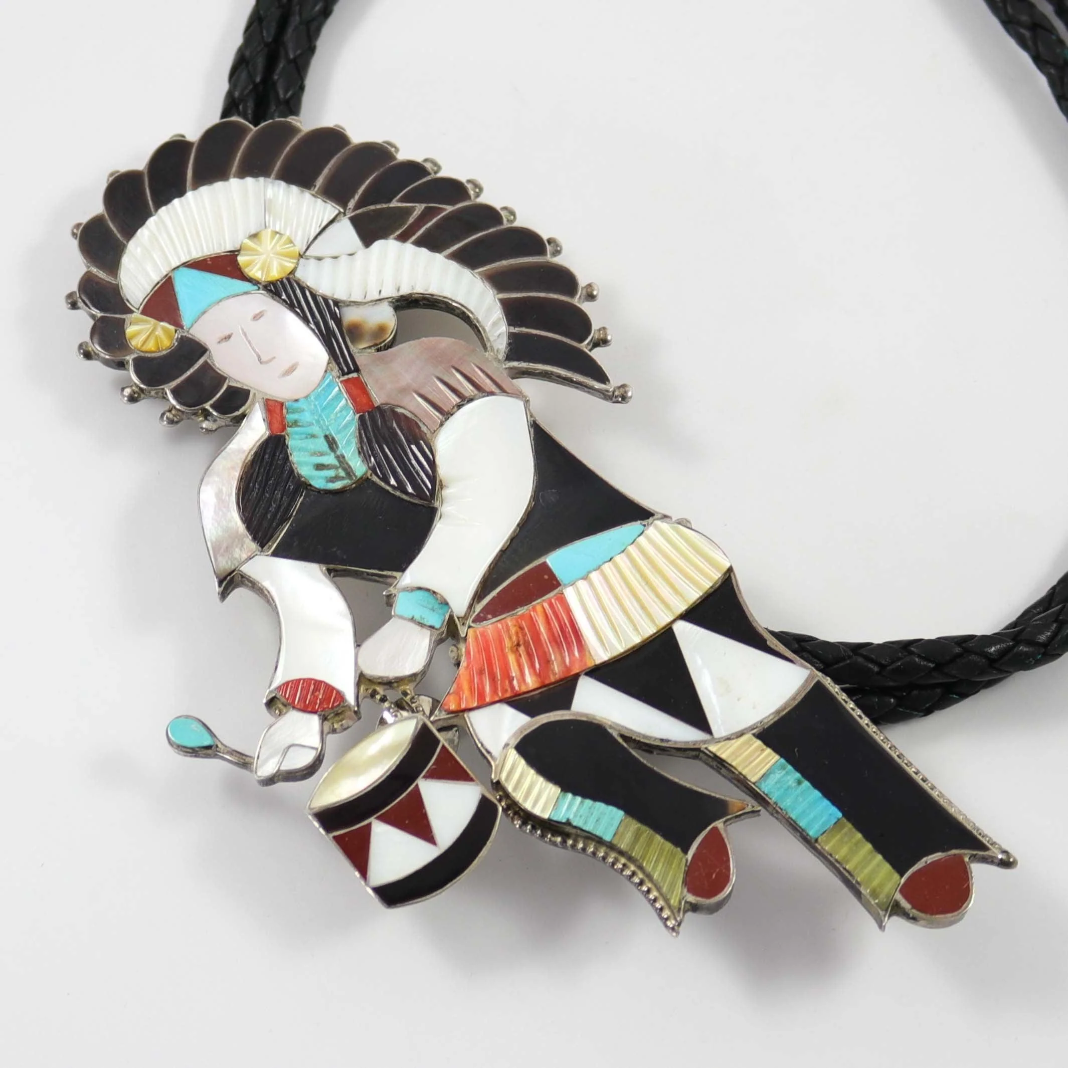 1970s Drummer Bola Tie - Image 3