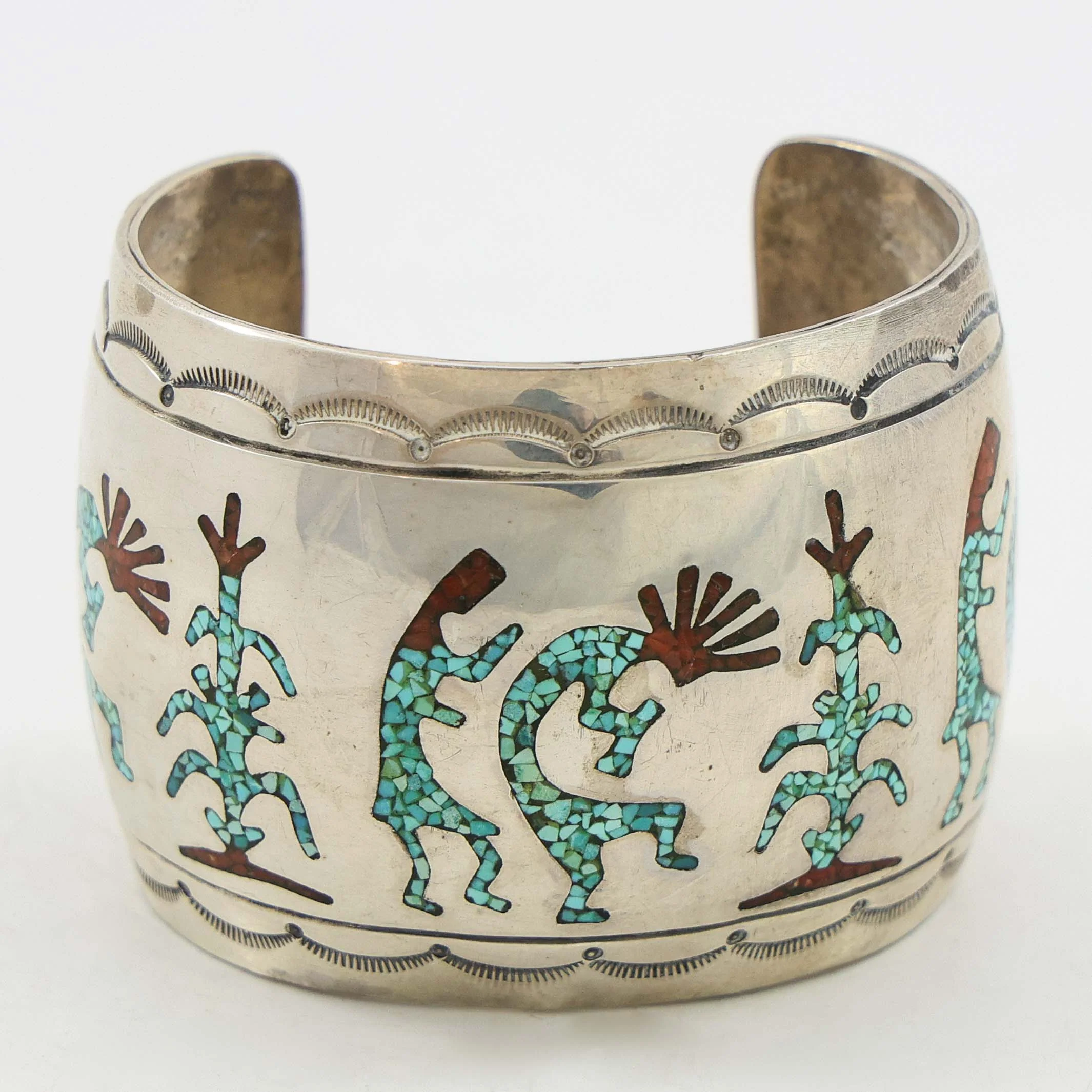 1970s Kokopelli and Corn Cuff - Image 2