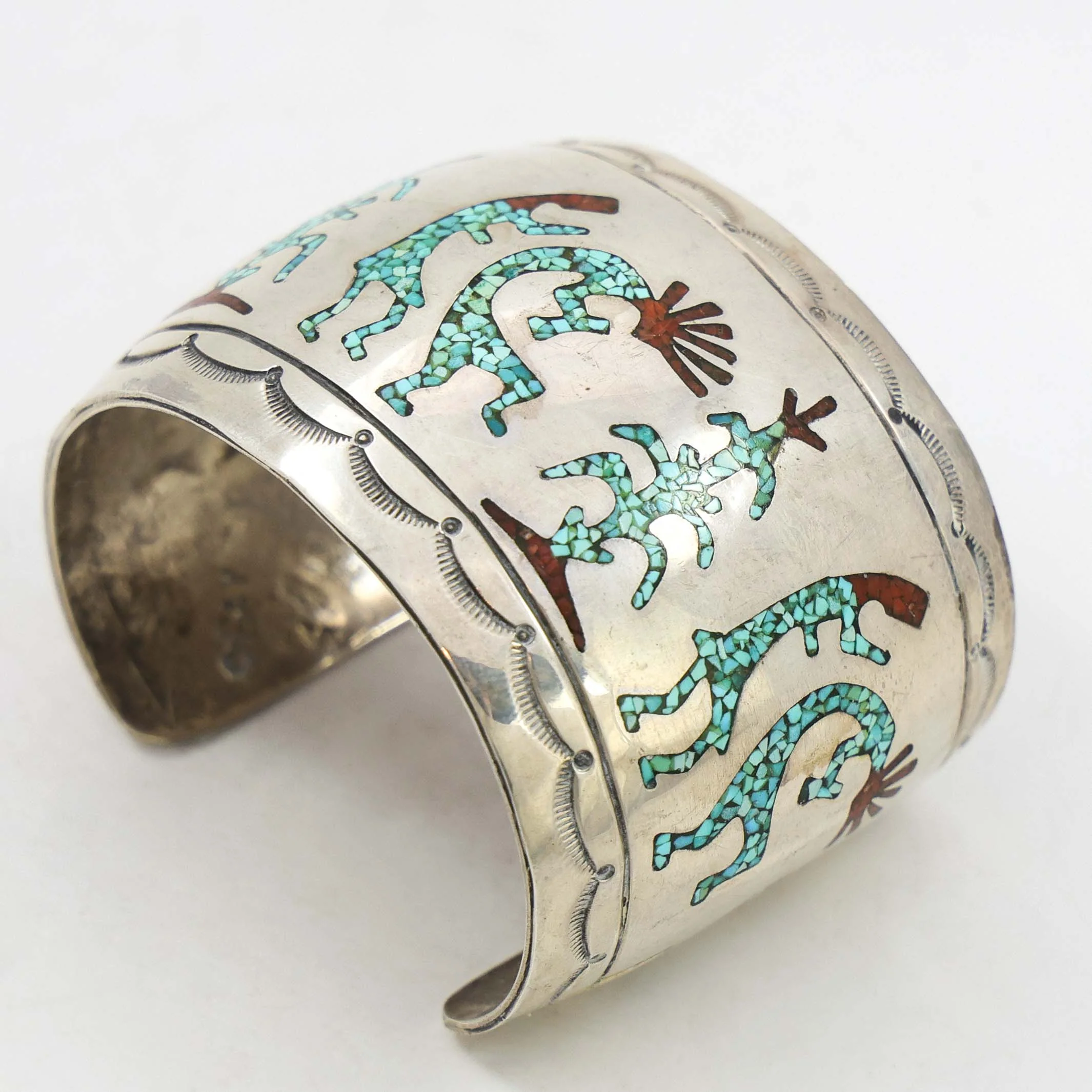 1970s Kokopelli and Corn Cuff - Image 3