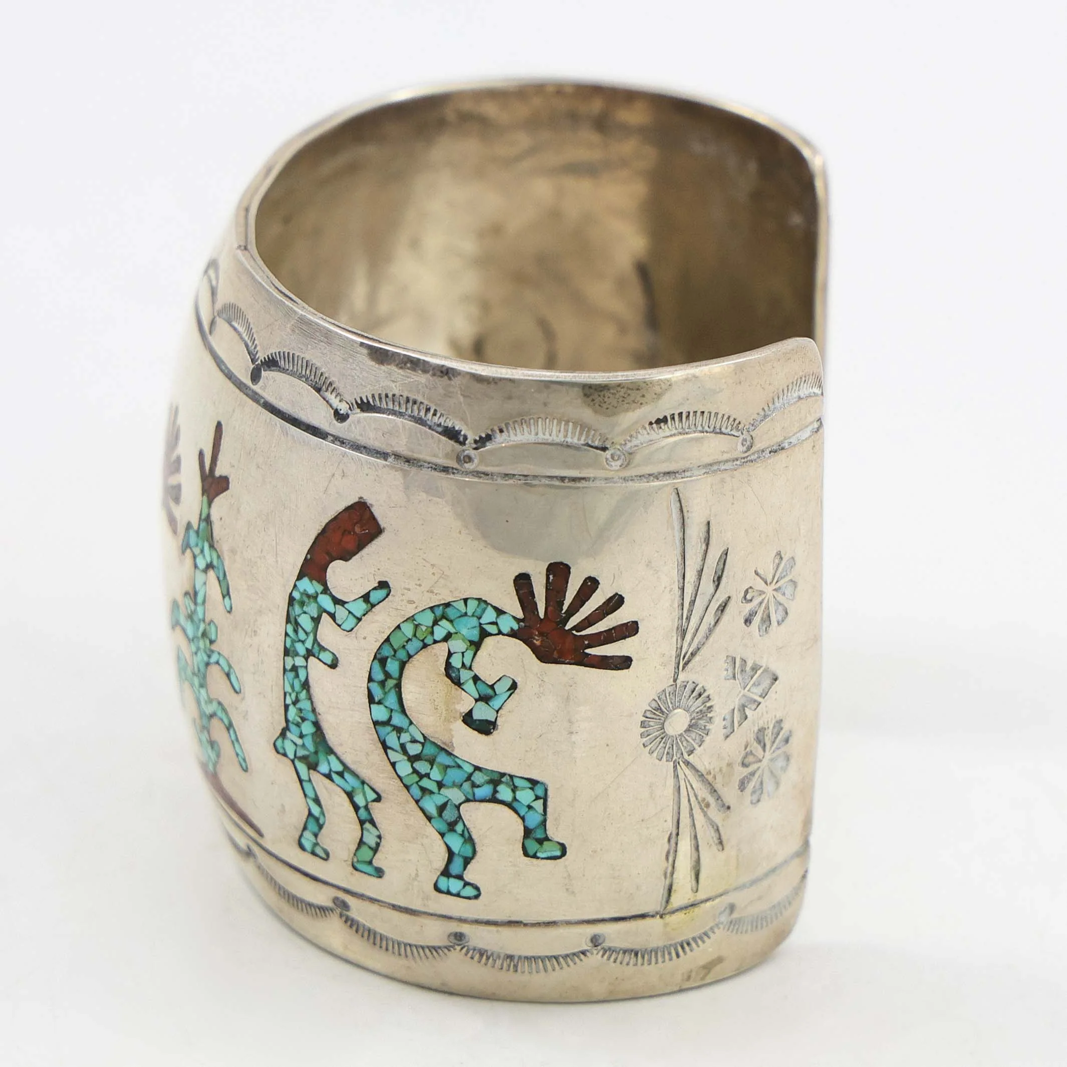 1970s Kokopelli and Corn Cuff - Image 4