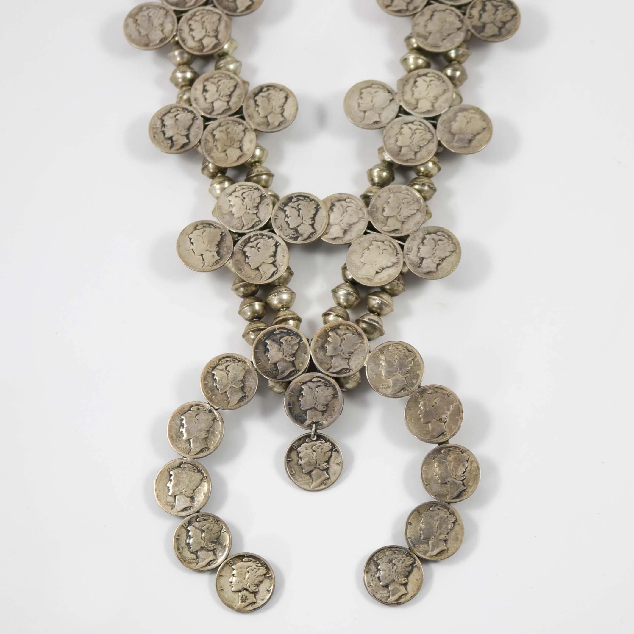 1970s Mercury Dime Squash Blossom - Image 2