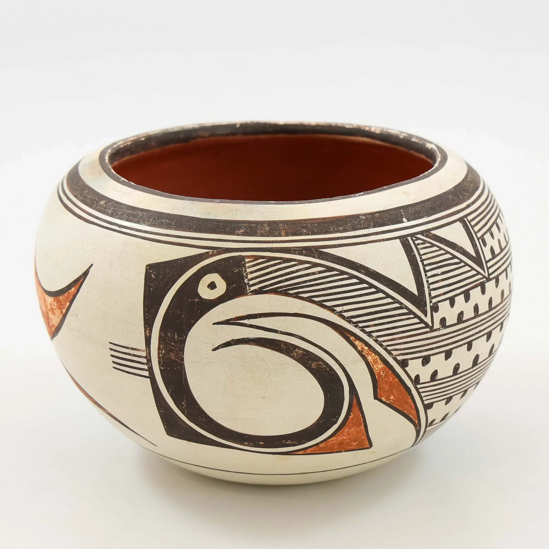 1970s Prehistoric Bird Pot