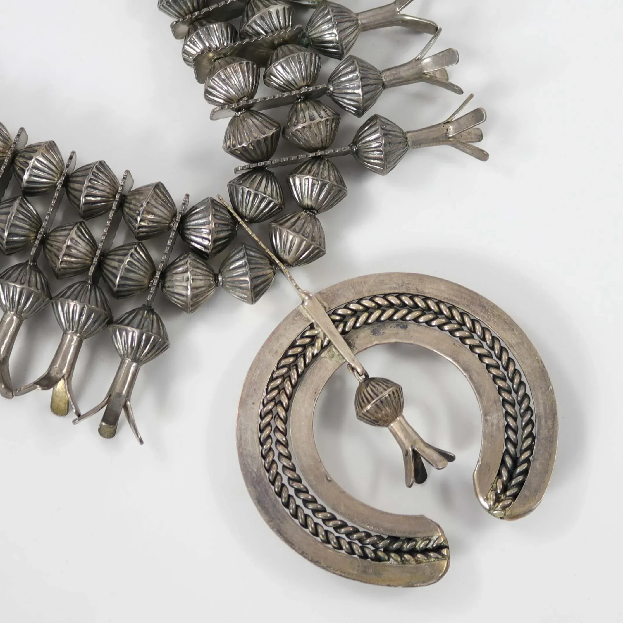 1970s Squash Blossom Necklace - Image 6