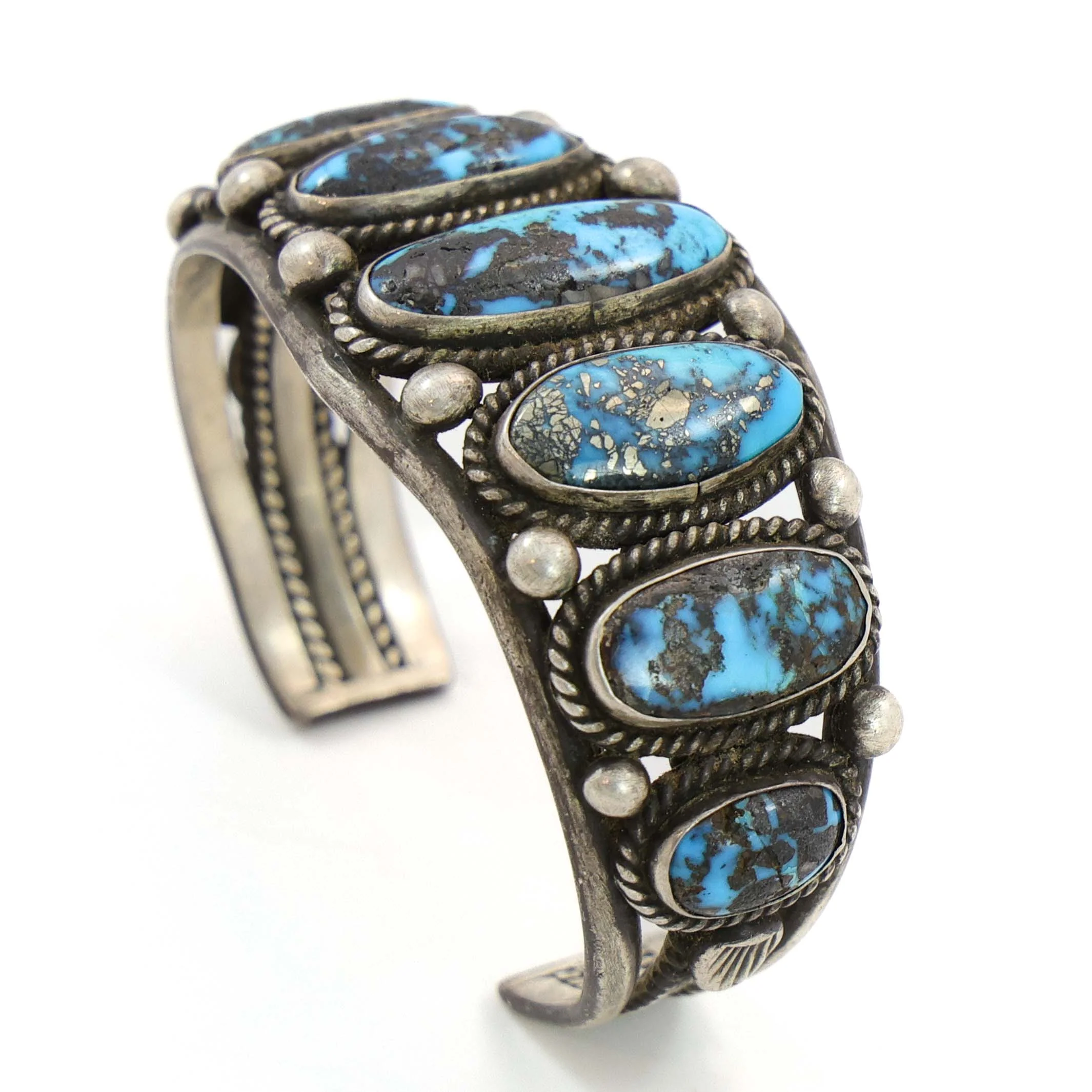 1970s Turquoise Cuff - Image 3
