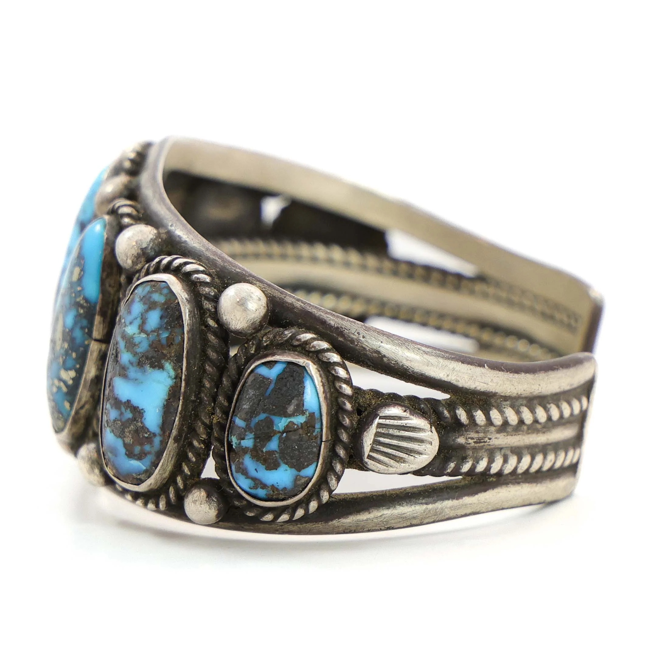 1970s Turquoise Cuff - Image 4