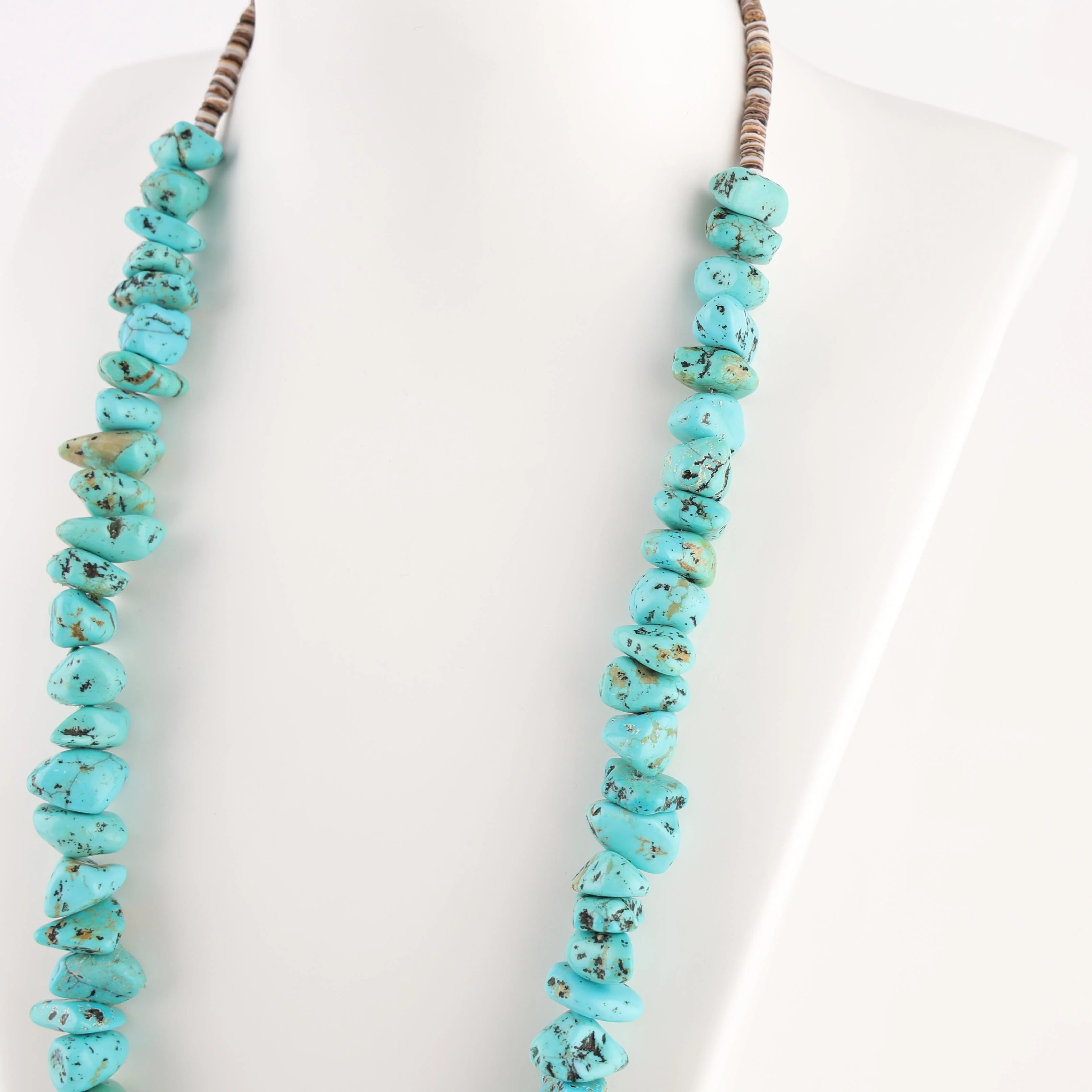 1970s Turquoise Nugget Necklace - Image 4