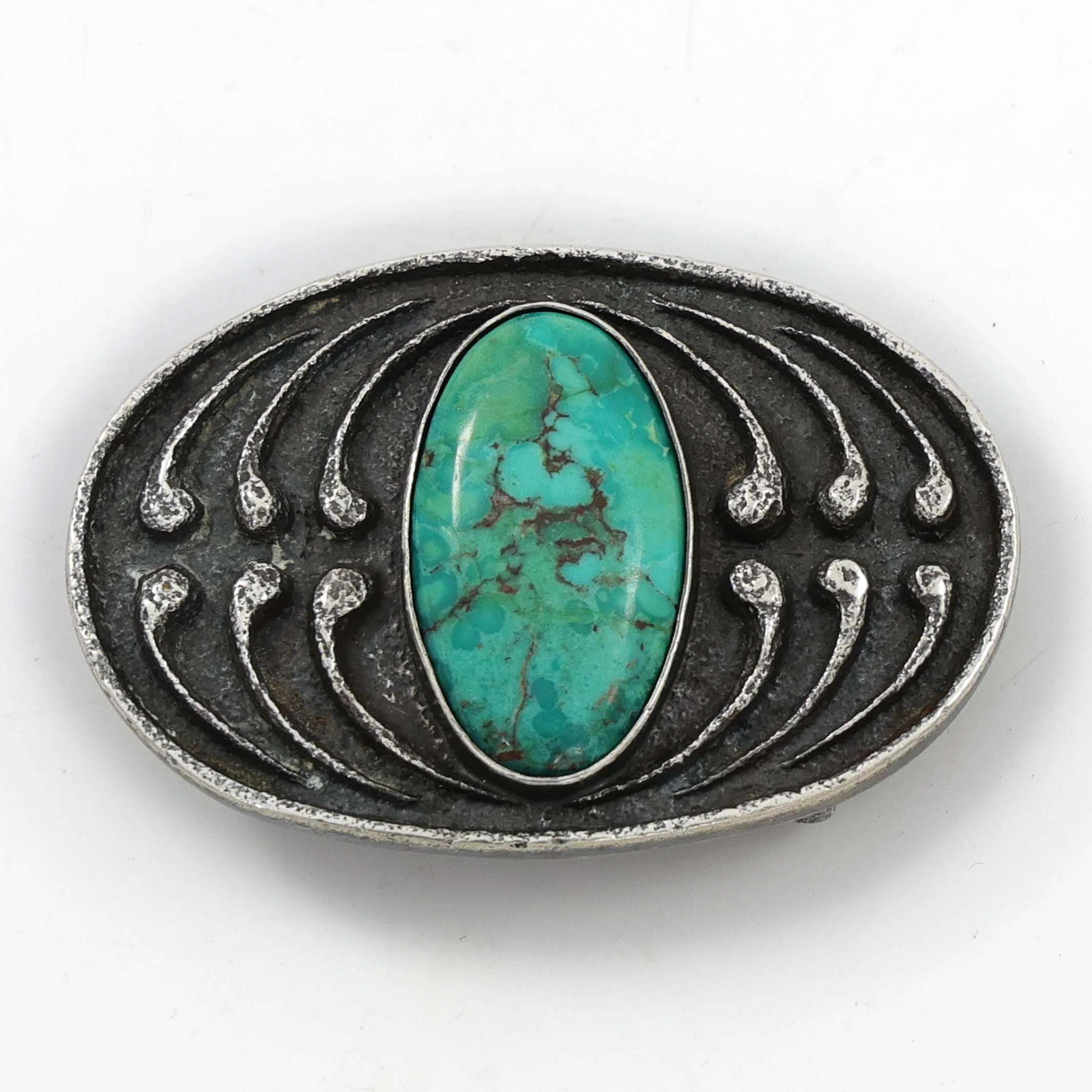1980s Turquoise Rain Buckle