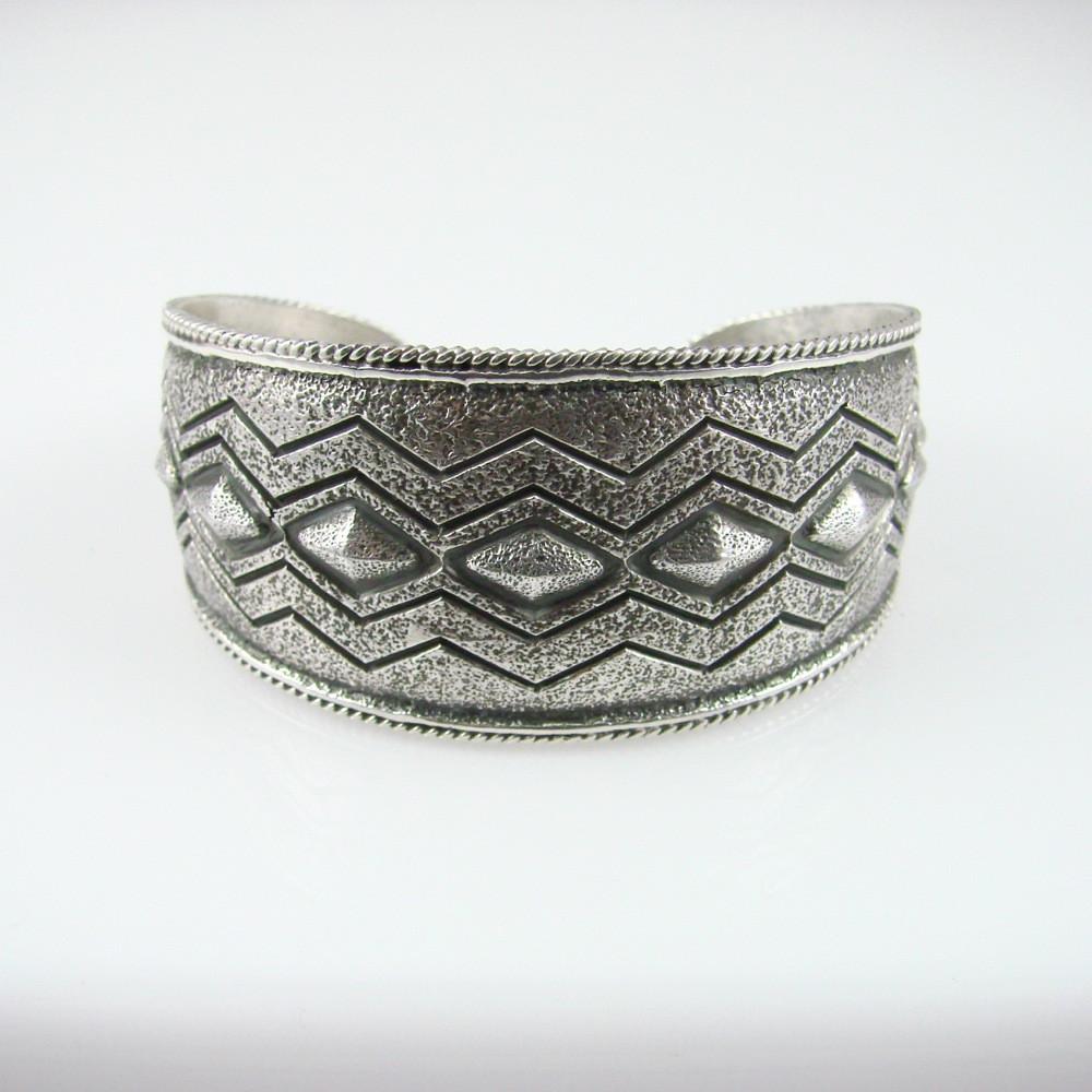 Stamped Silver Cuff - Image 2