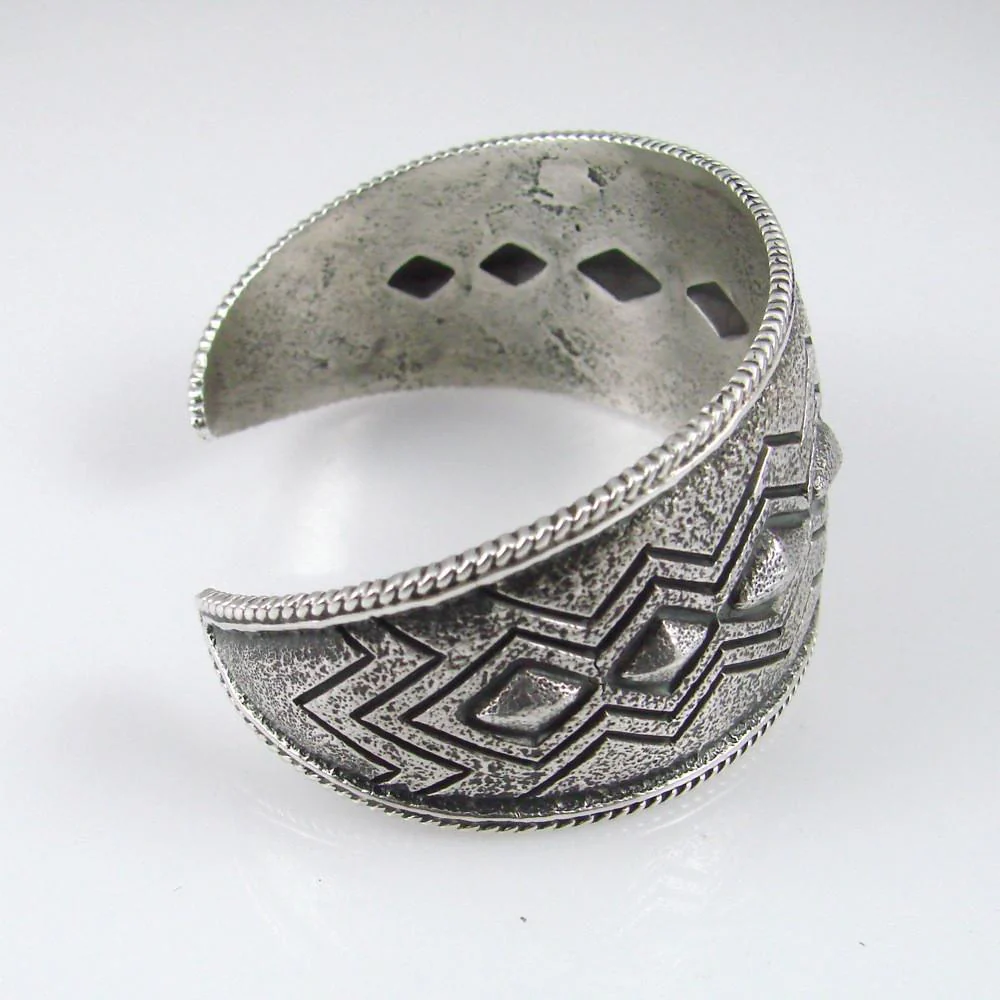 Stamped Silver Cuff - Image 4