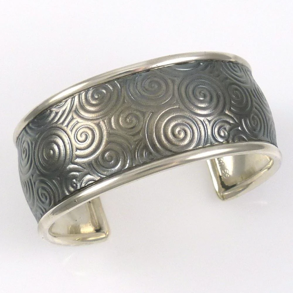Silver Spiral Cuff