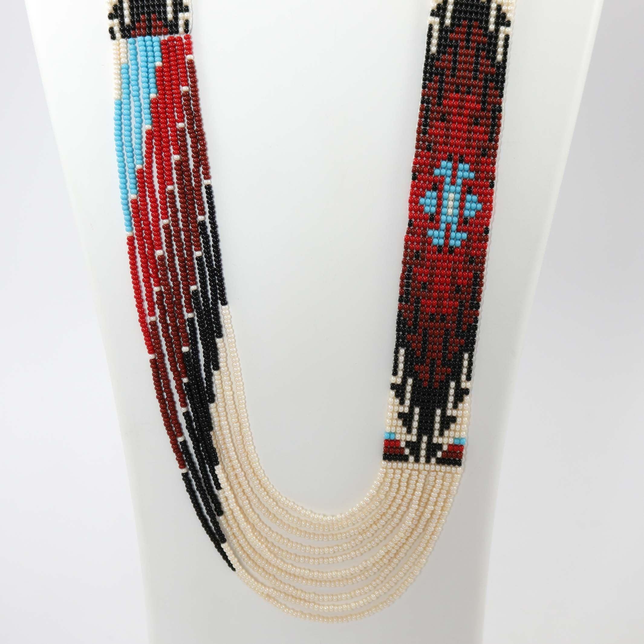 Beaded Necklace and Earring Set - Image 3