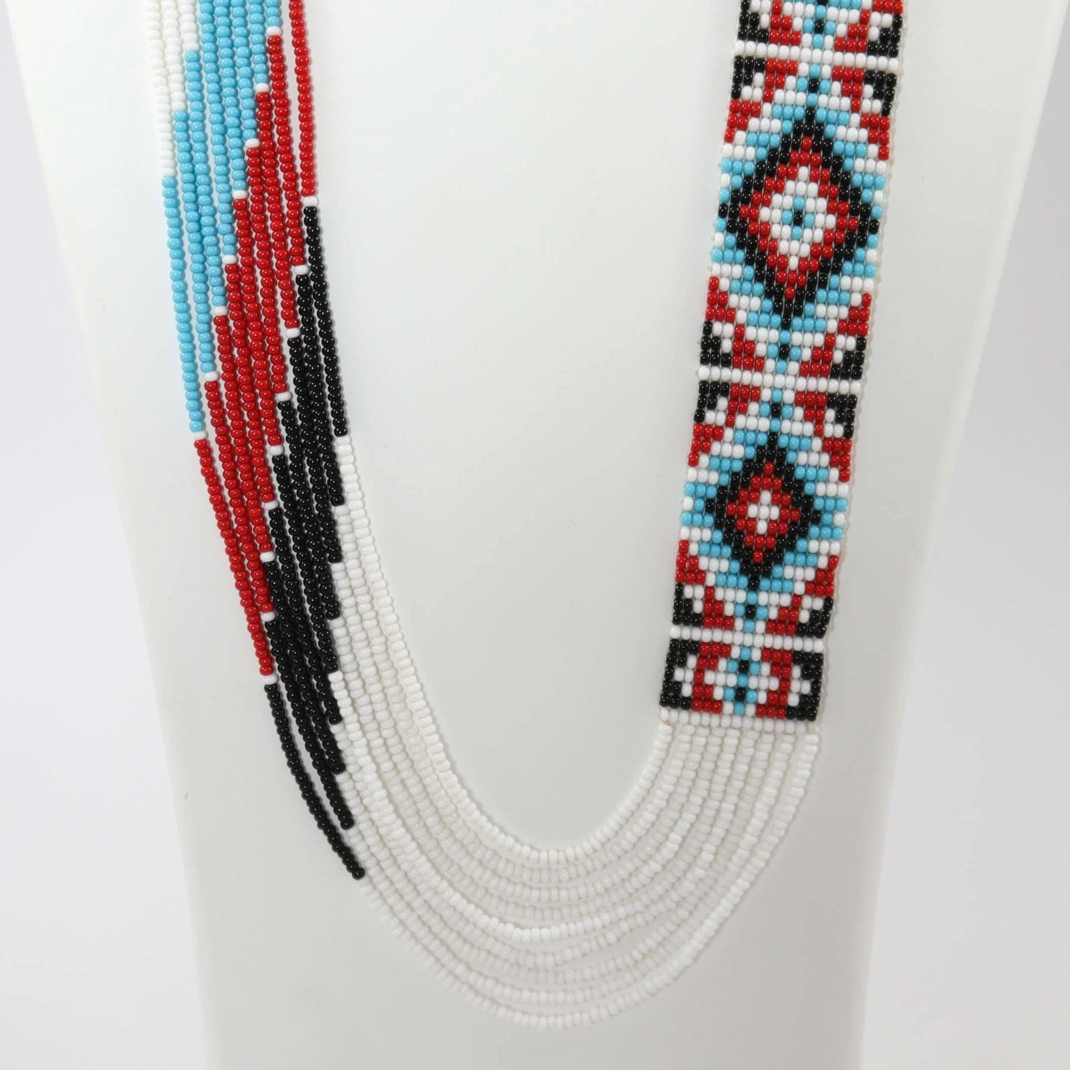Beaded Necklace and Earring Set - Image 3