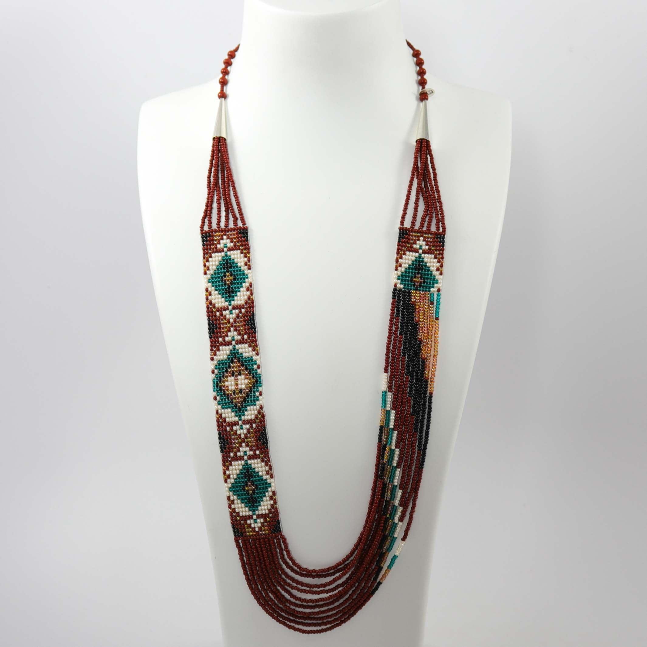Beaded Necklace and Earring Set - Image 2