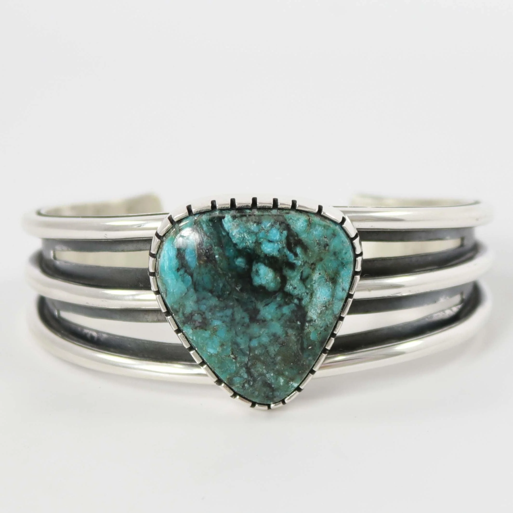 Blue Diamond Turquoise Cuff - Image 2