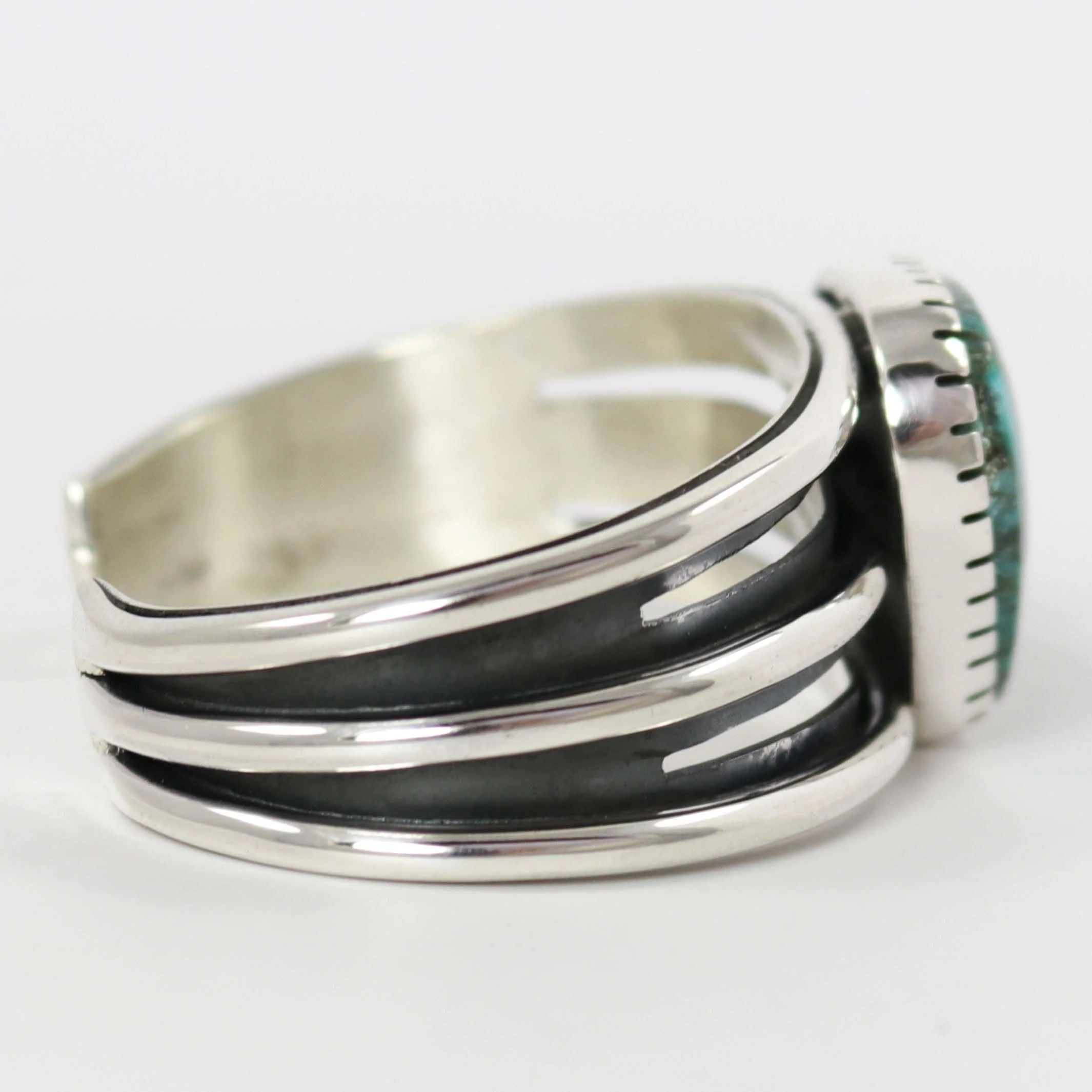 Blue Diamond Turquoise Cuff - Image 4