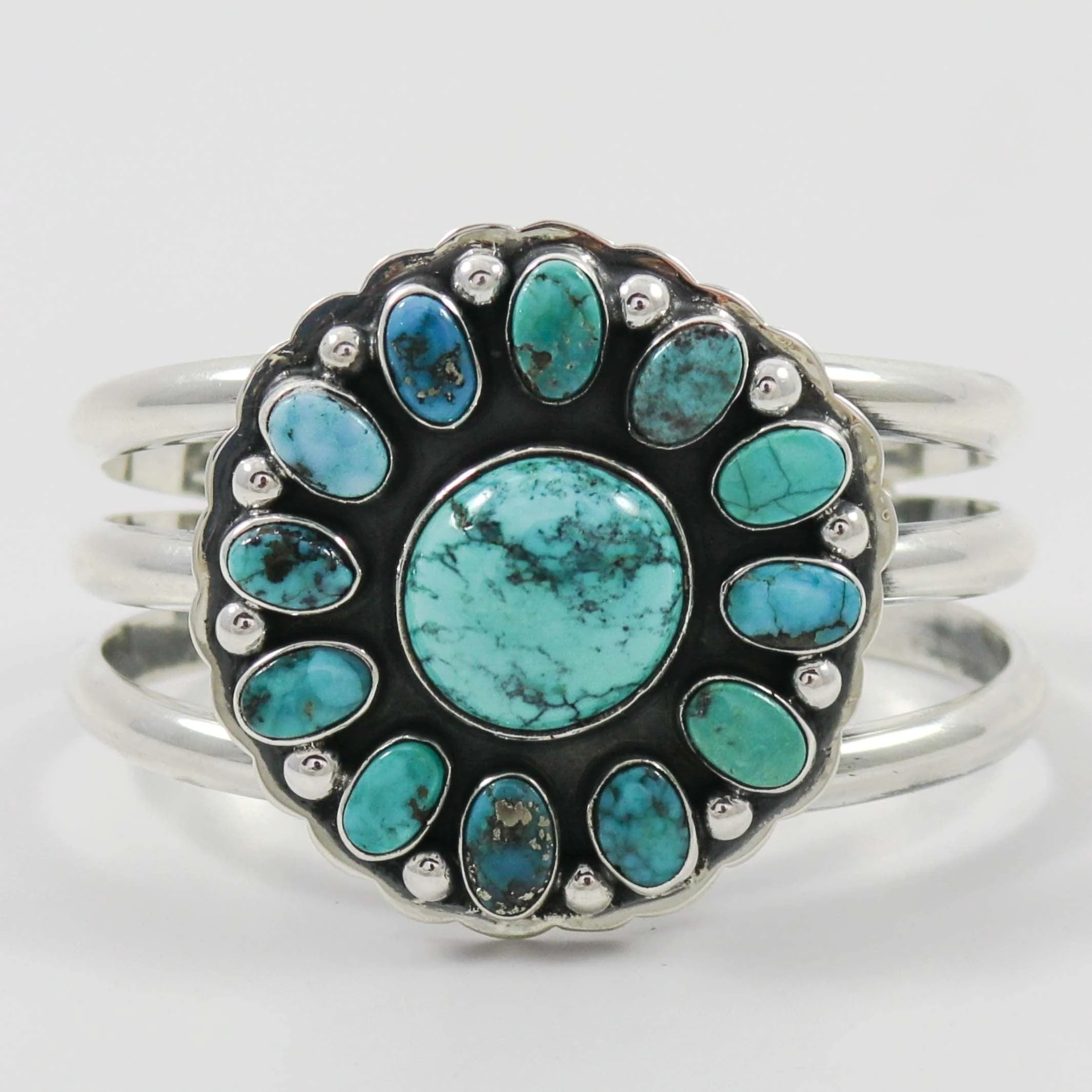 Blue Gem Turquoise Cuff - Image 2