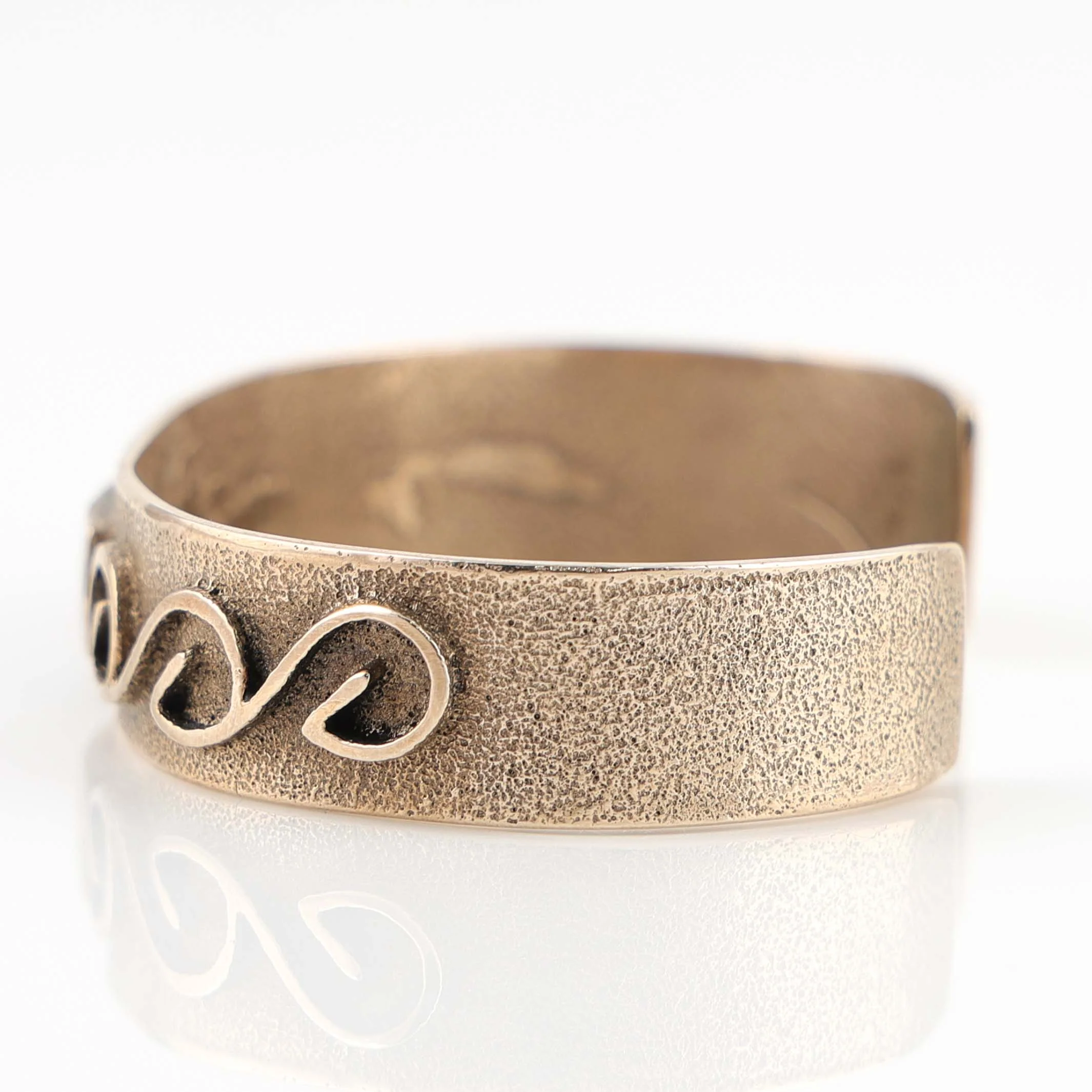 Brass and Turquoise Cuff - Image 4