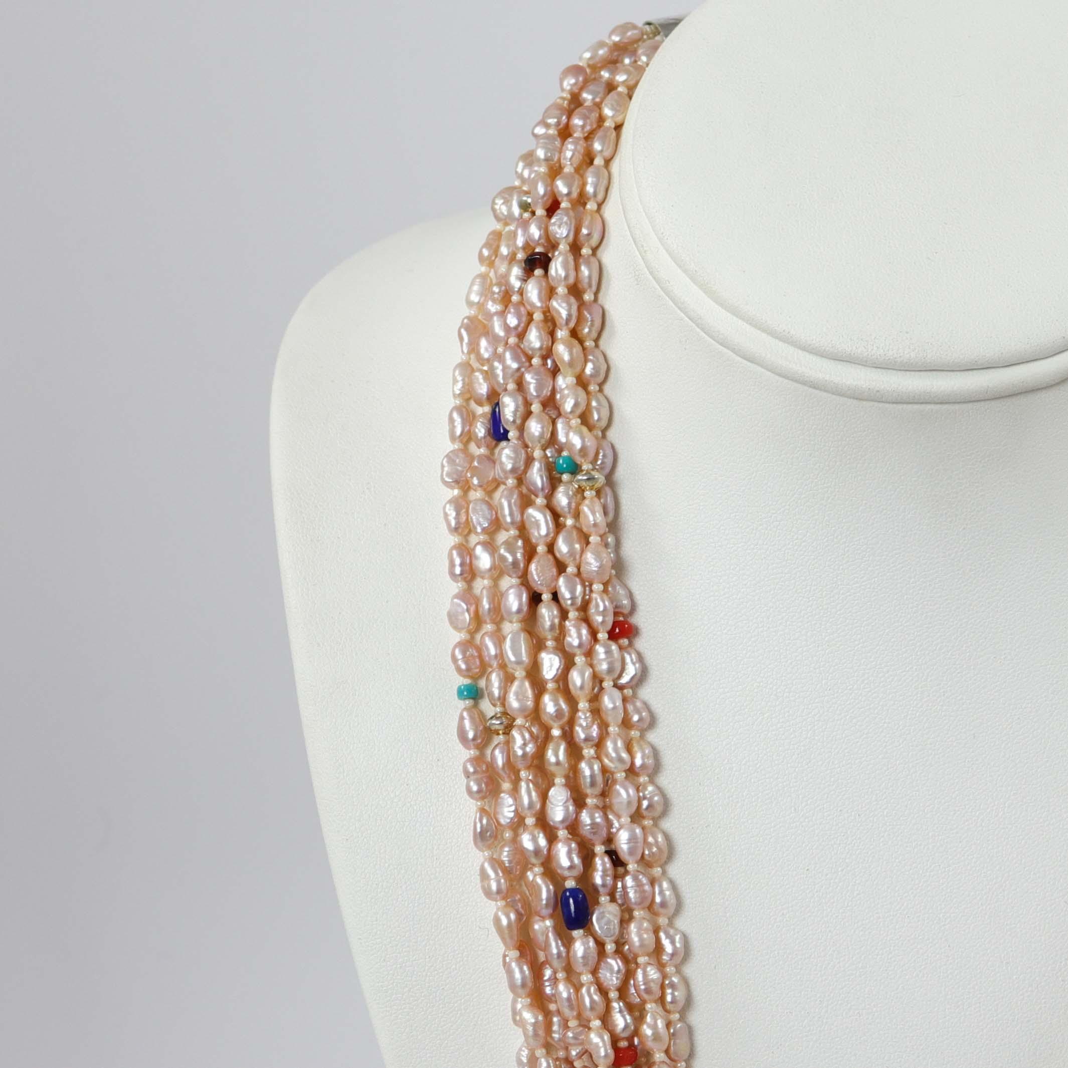 Champagne Pearl Necklace - Image 3