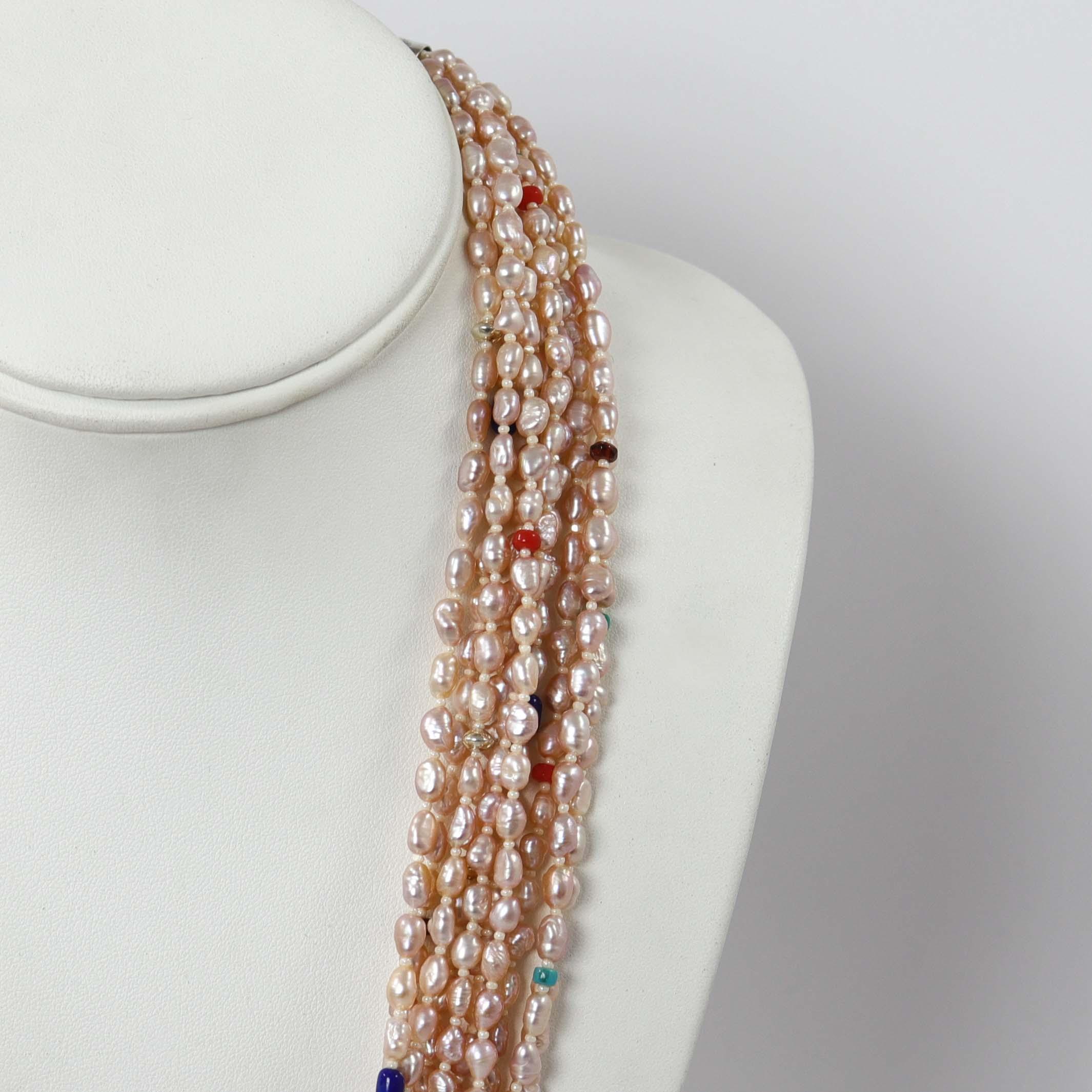 Champagne Pearl Necklace - Image 4
