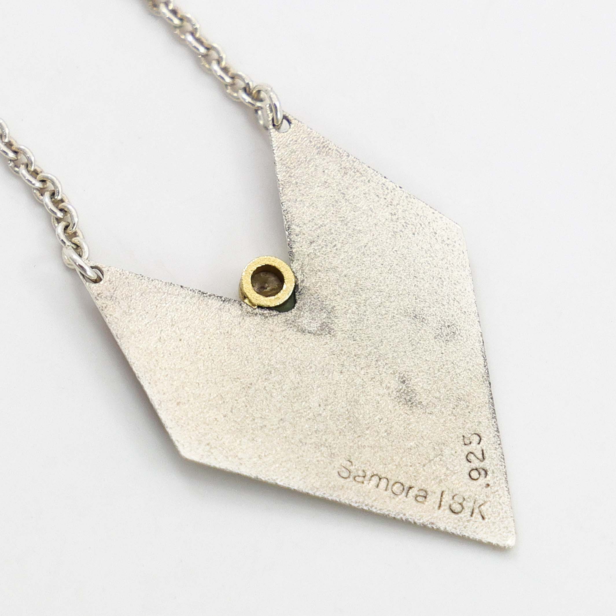 Chevron Diamond Necklace - Image 4