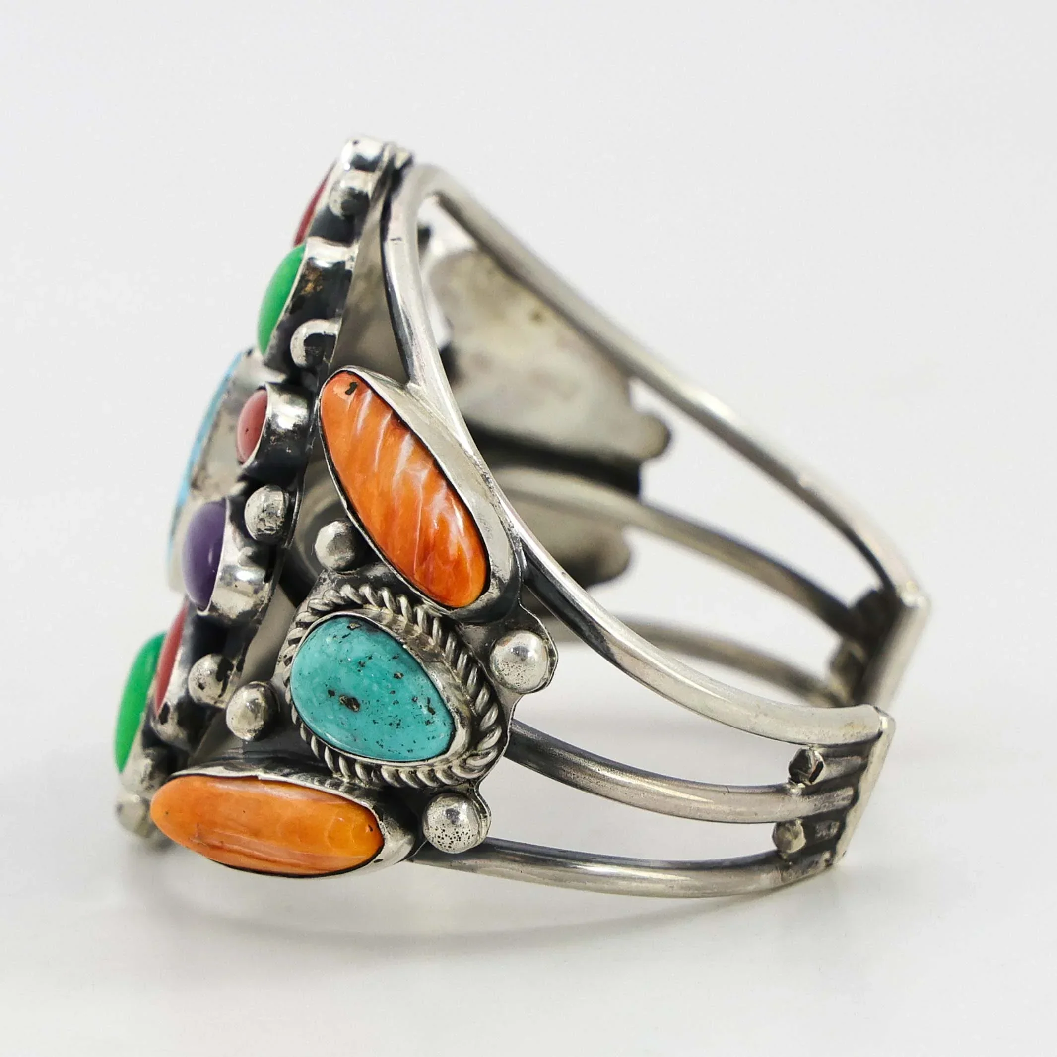 Colorful Multi-Stone Cuff - Image 4