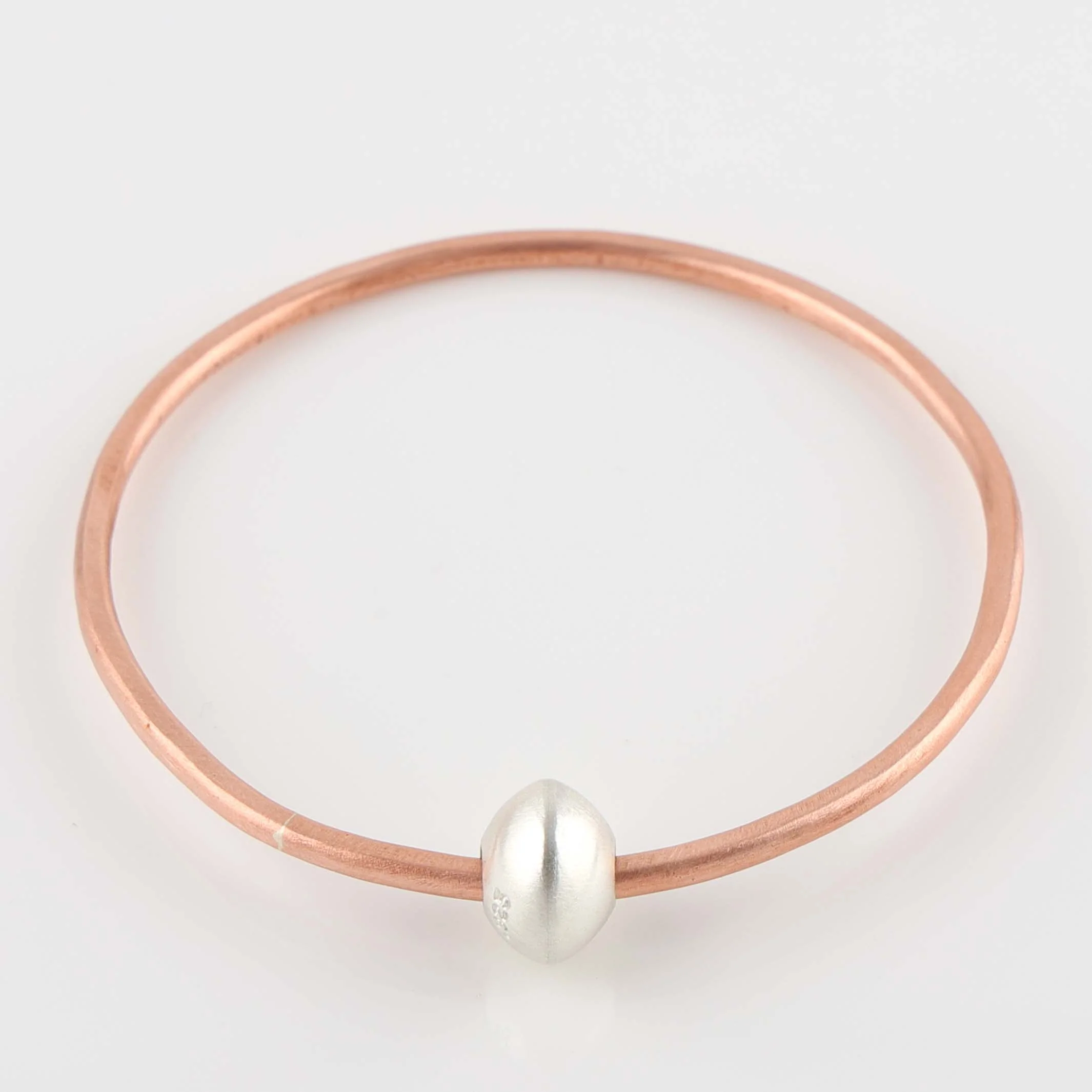 Copper and Silver Bangle