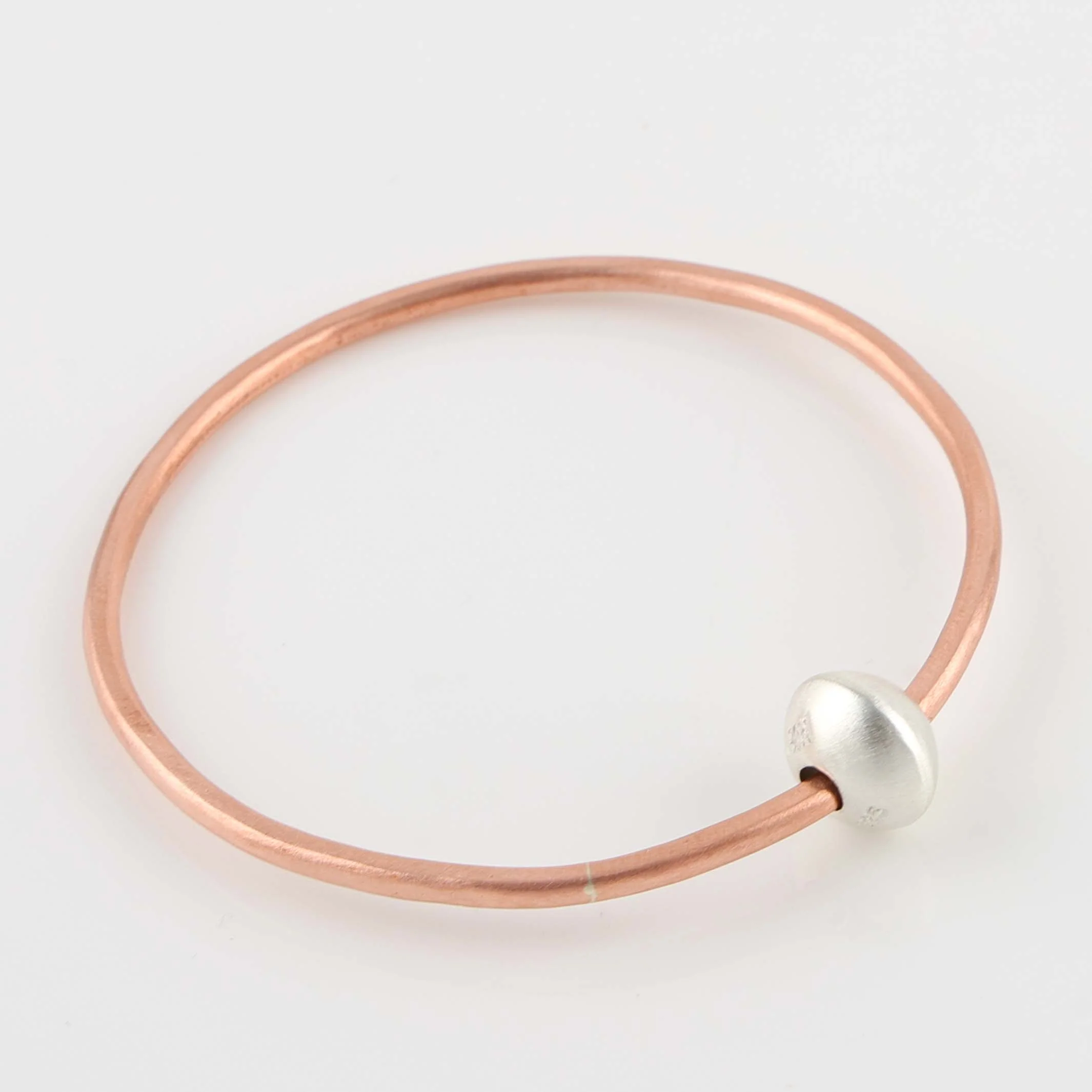 Copper and Silver Bangle - Image 2