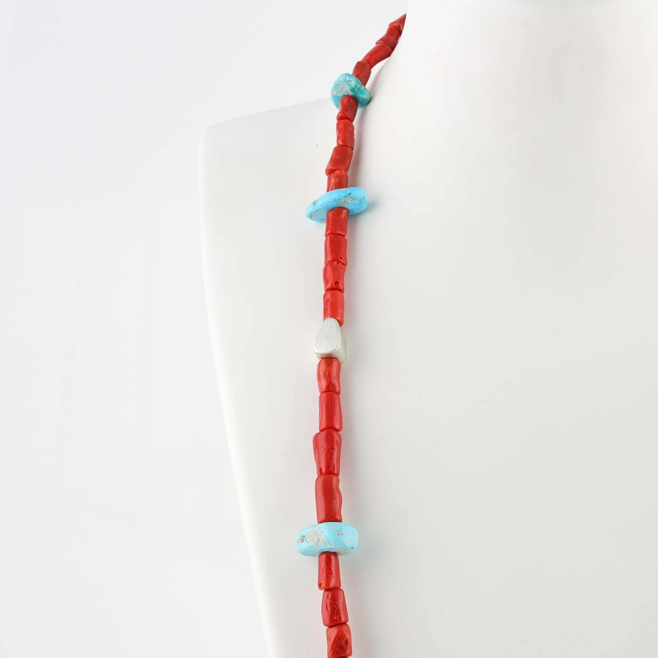 Coral and Turquoise Necklace - Image 3